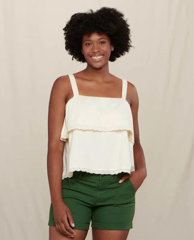 Primo Tiered Eyelette Tank sold by TOAD&CO