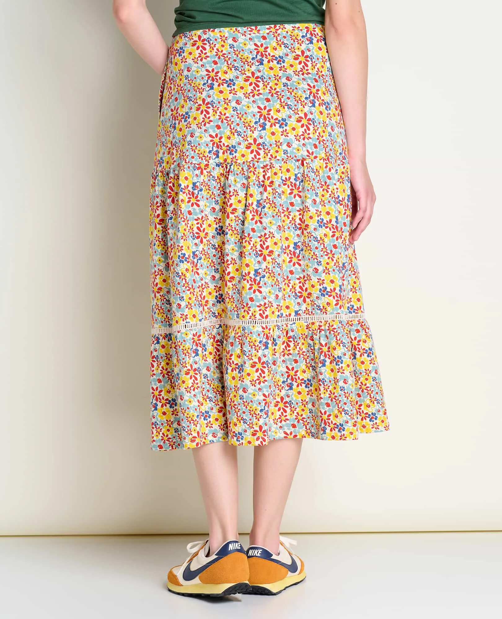 Marigold Tiered Midi Skirt sold by TOAD&CO product image thumbnail 3