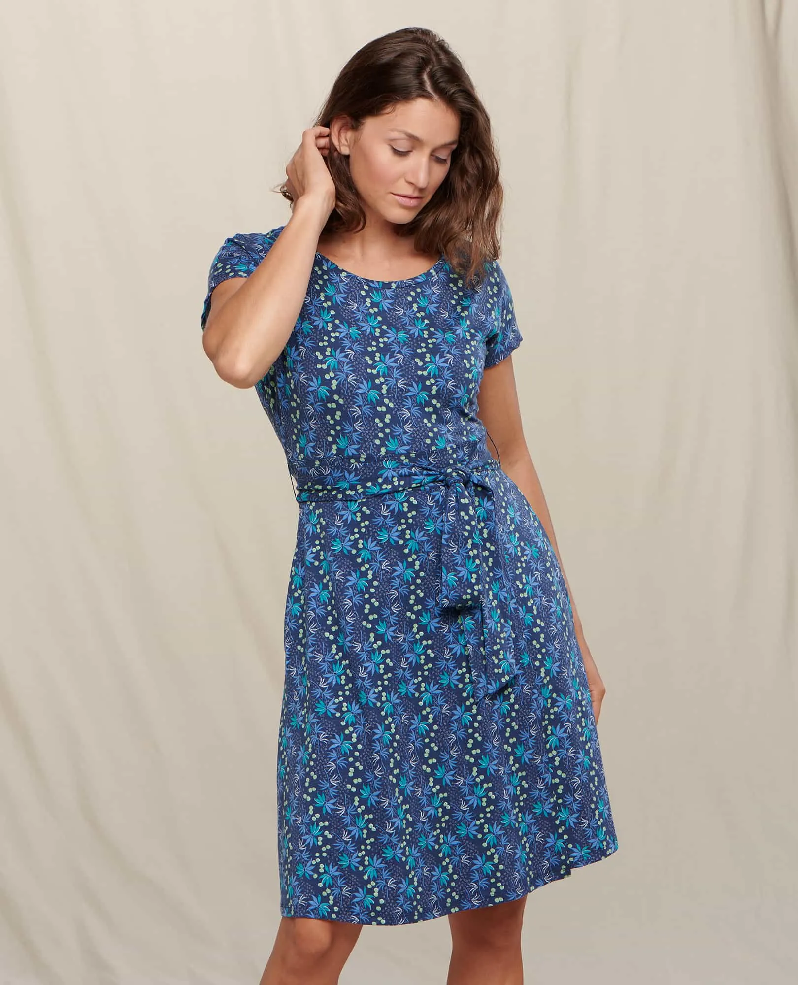 Cue Wrap Short Sleeve Dress sold by TOAD&CO