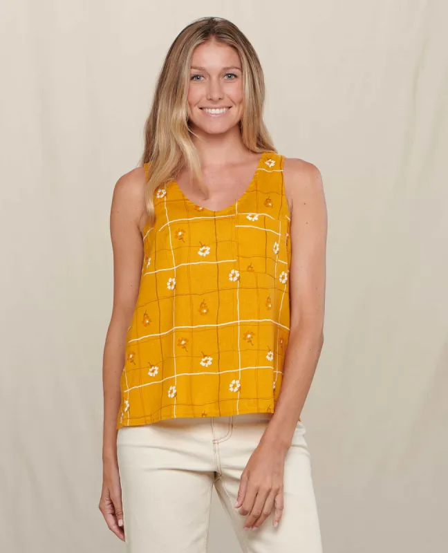 Taj Hemp Button Back Tank sold by TOAD&CO