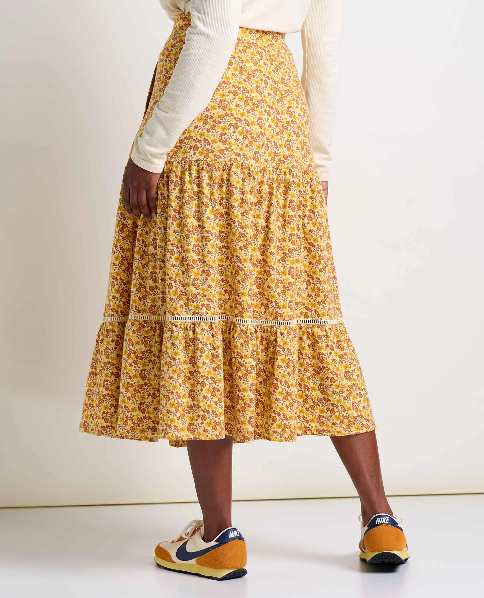 Marigold Tiered Midi Skirt sold by TOAD&CO product image thumbnail 2