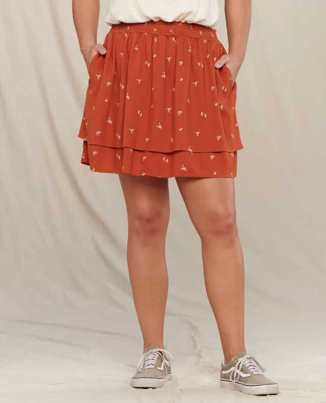 Manzana Tiered Skirt sold by TOAD&CO