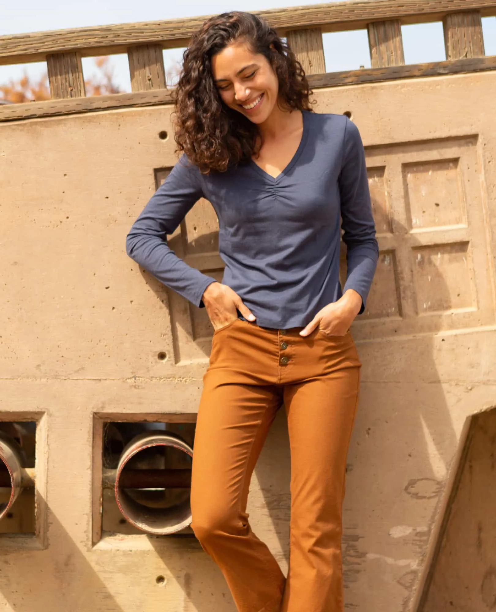 Rose Long Sleeve Tee sold by TOAD&CO product image thumbnail 5