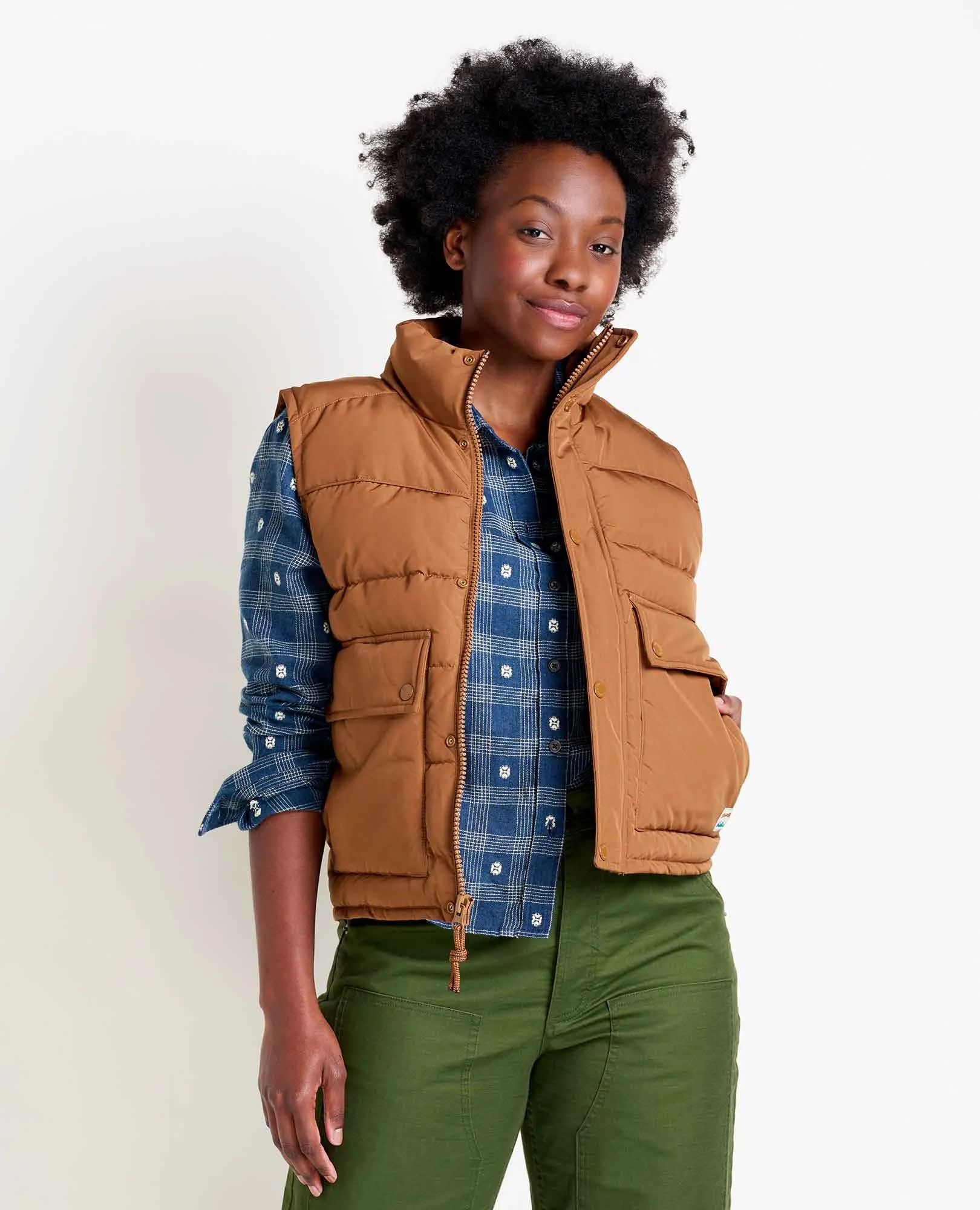 Women's Spruce Wood Vest sold by TOAD&CO