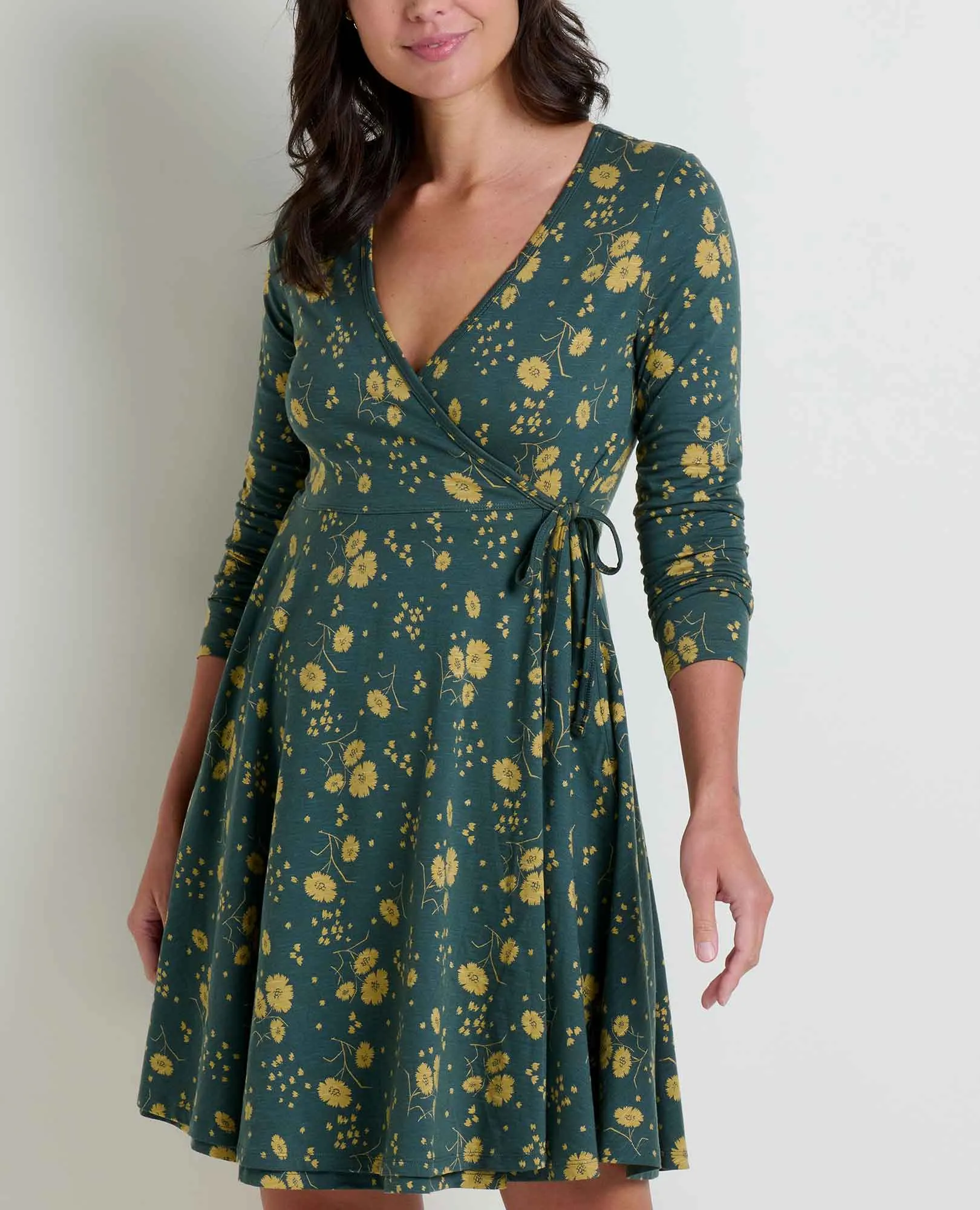Freesia Long Sleeve Wrap Dress sold by TOAD&CO product image thumbnail 4