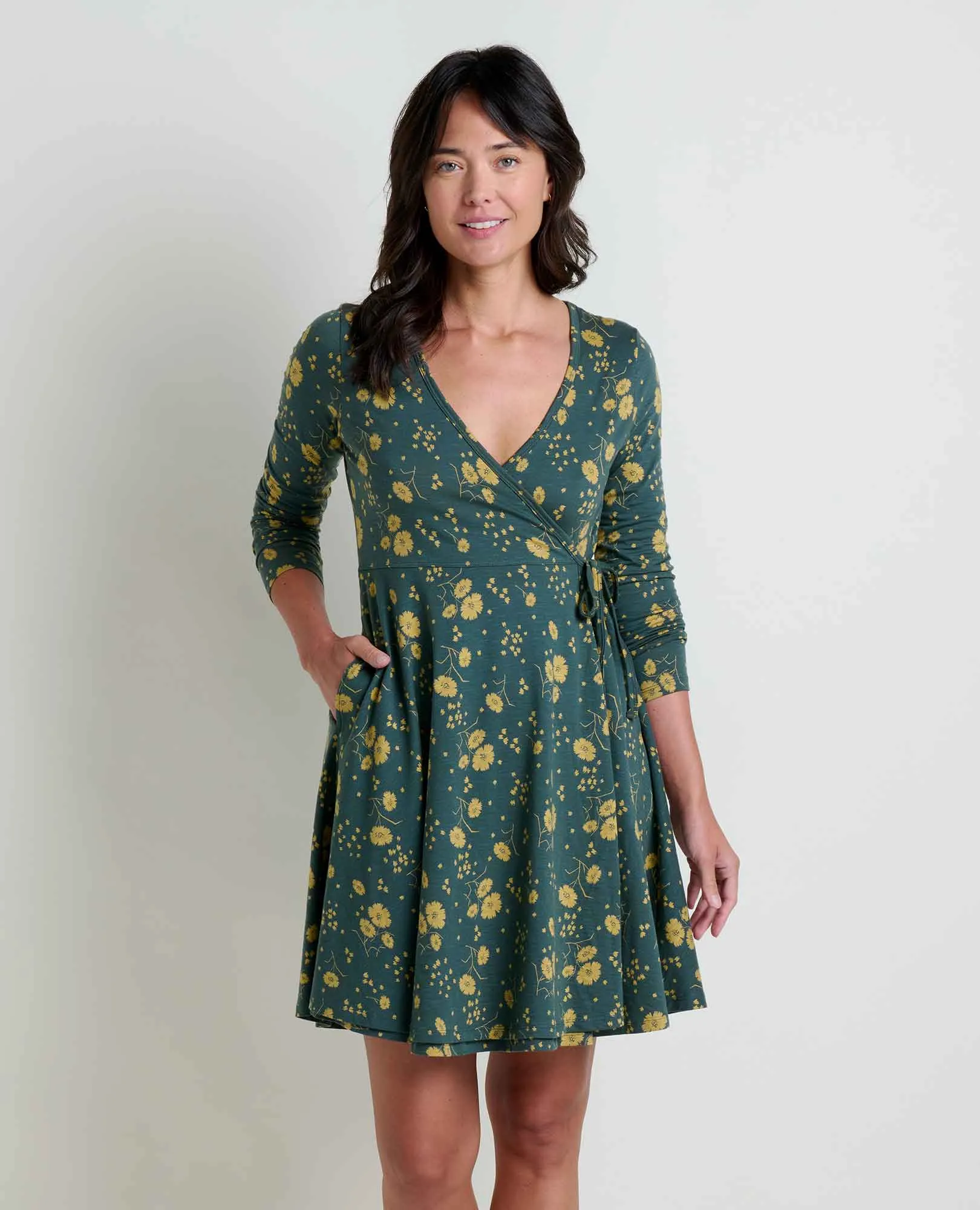 Freesia Long Sleeve Wrap Dress sold by TOAD&CO
