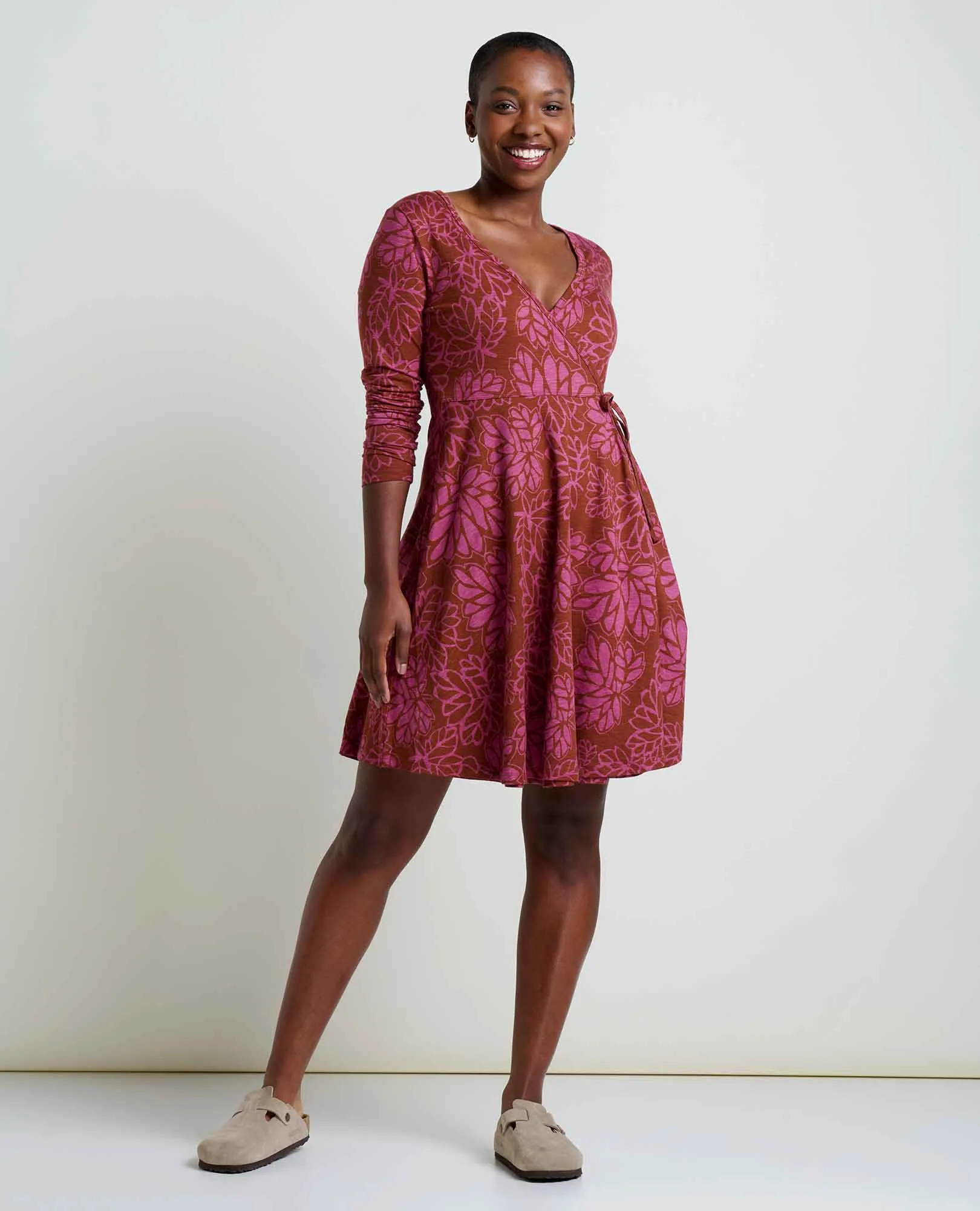 Freesia Long Sleeve Wrap Dress sold by TOAD&CO product image thumbnail 3