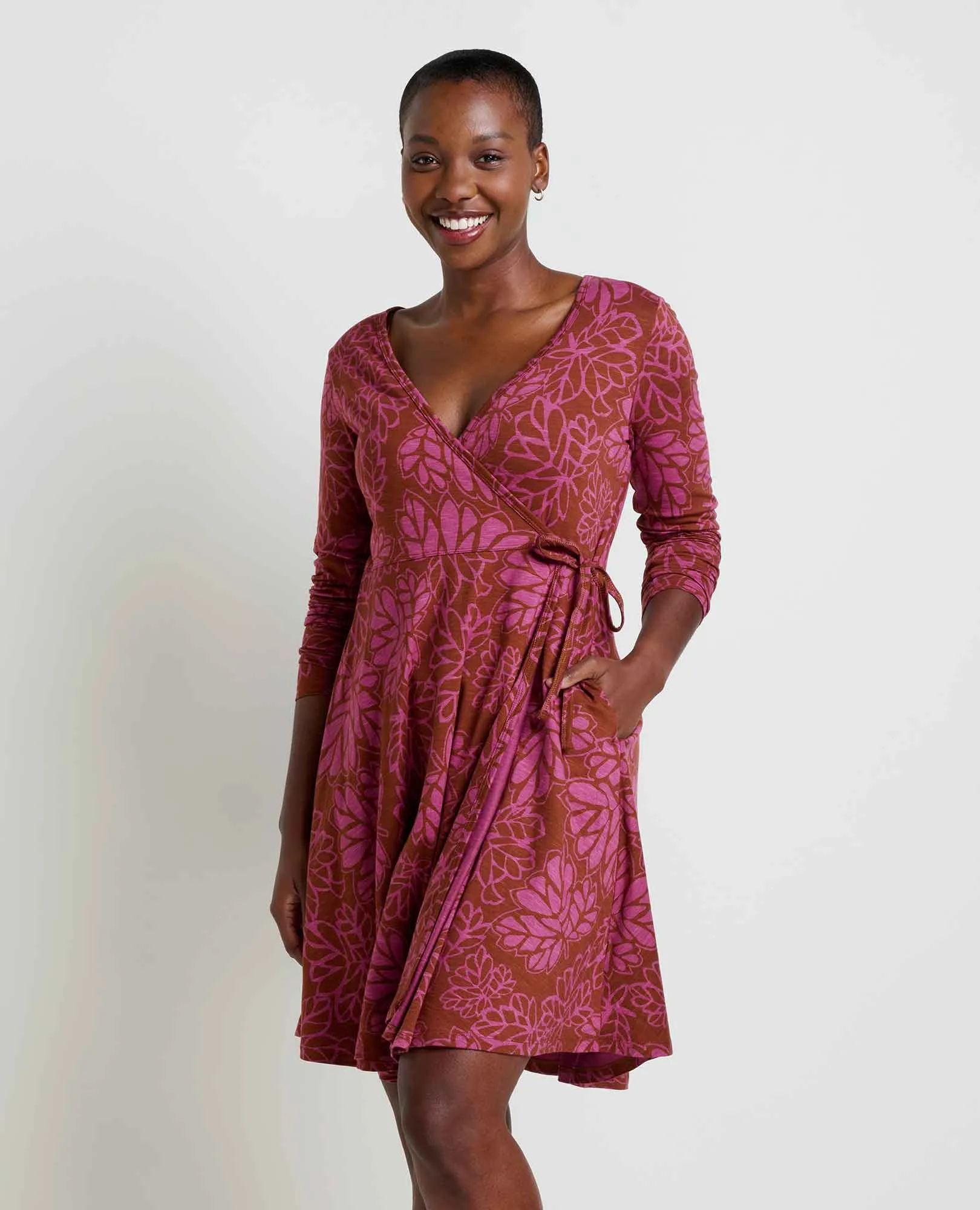Freesia Long Sleeve Wrap Dress sold by TOAD&CO