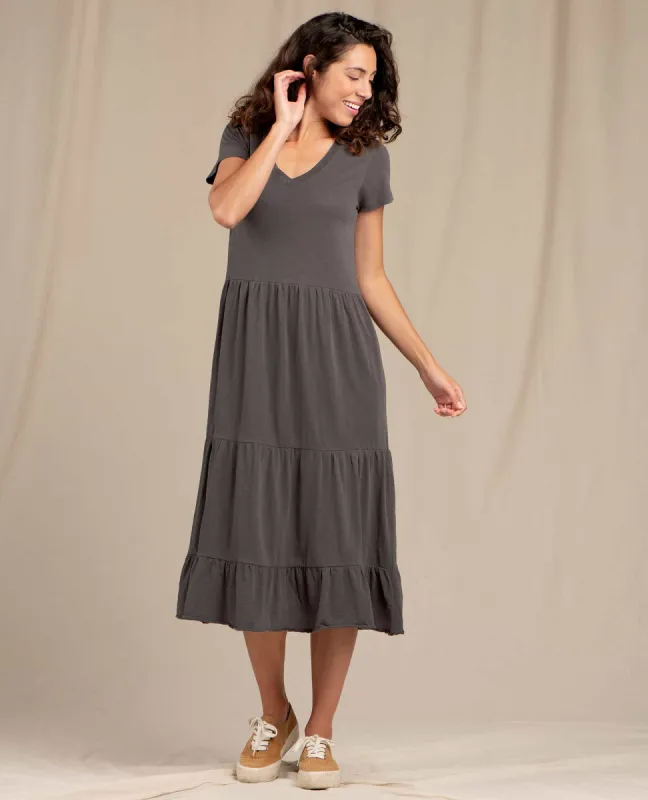 Women's Primo Tiered Midi Dress sold by TOAD&CO