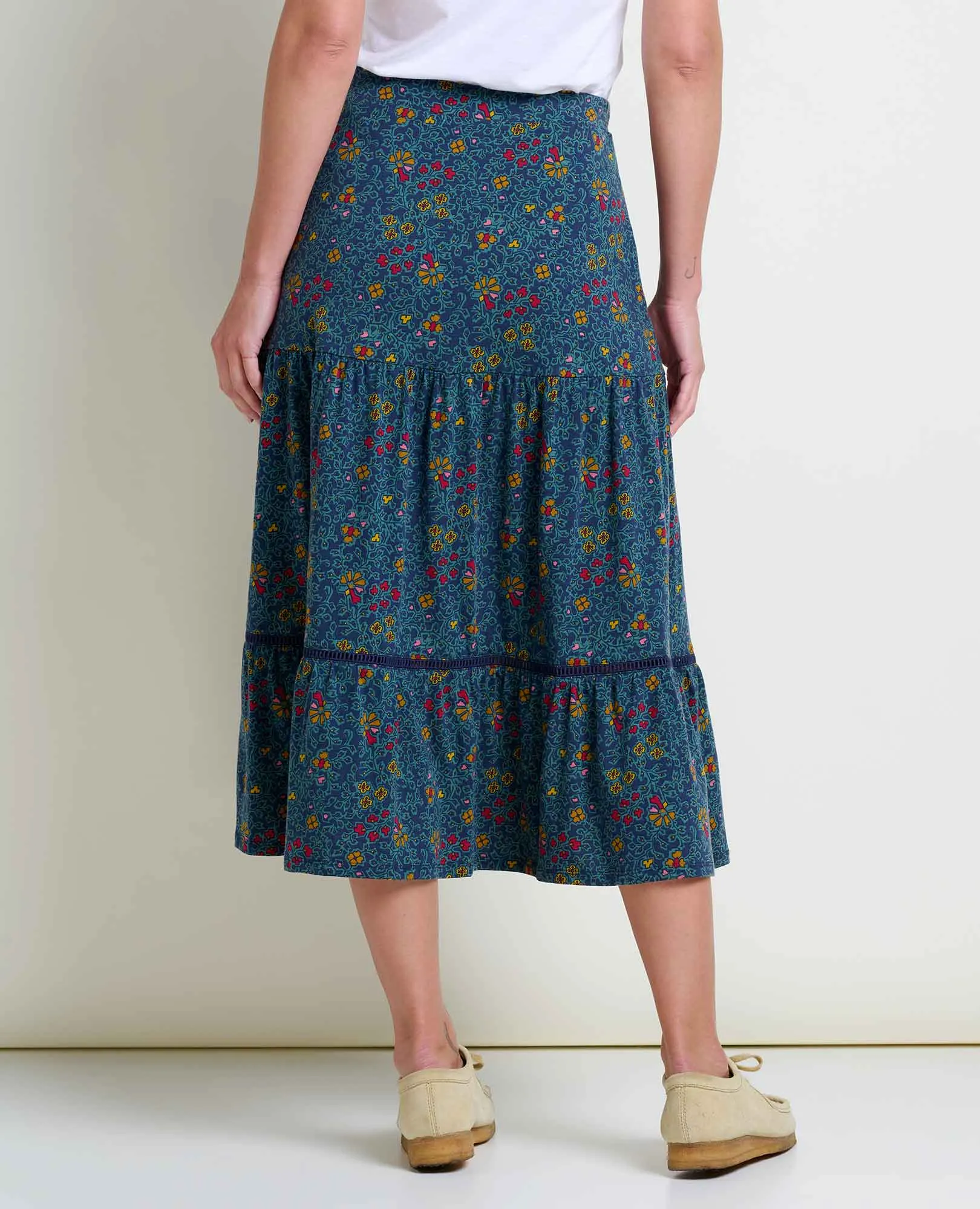 Marigold Tiered Midi Skirt sold by TOAD&CO product image thumbnail 2