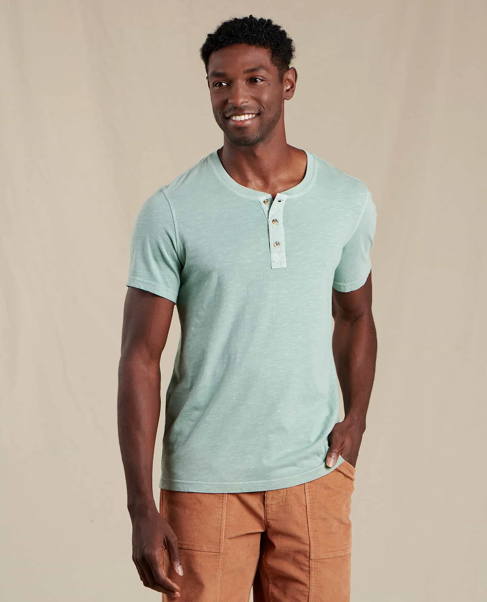 Men's Primo Short Sleeve Henley sold by TOAD&CO product image thumbnail 2