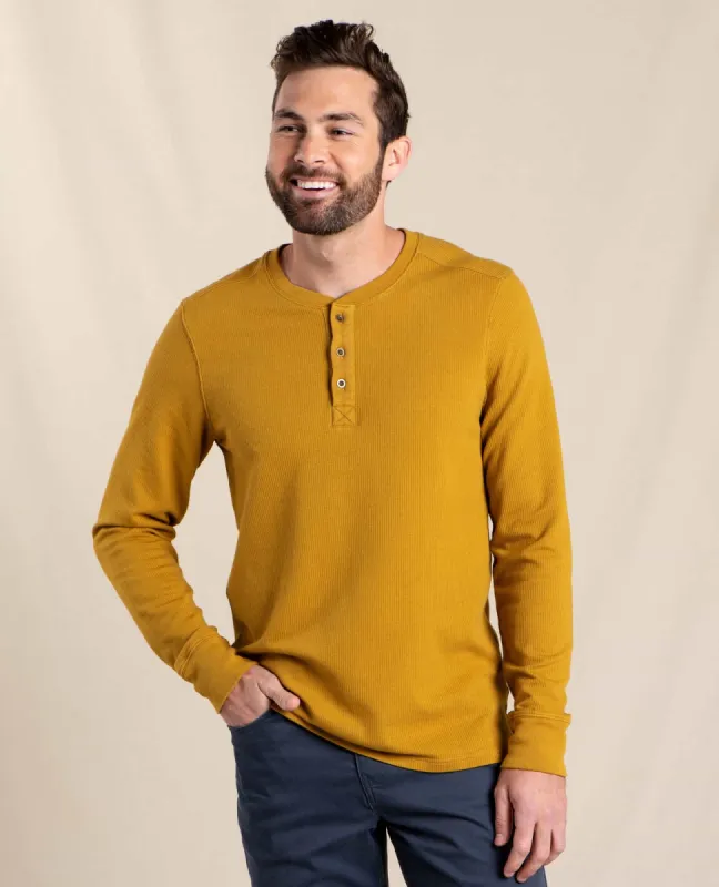 Men's Ponderosa Long Sleeve Henley made by TOAD&CO