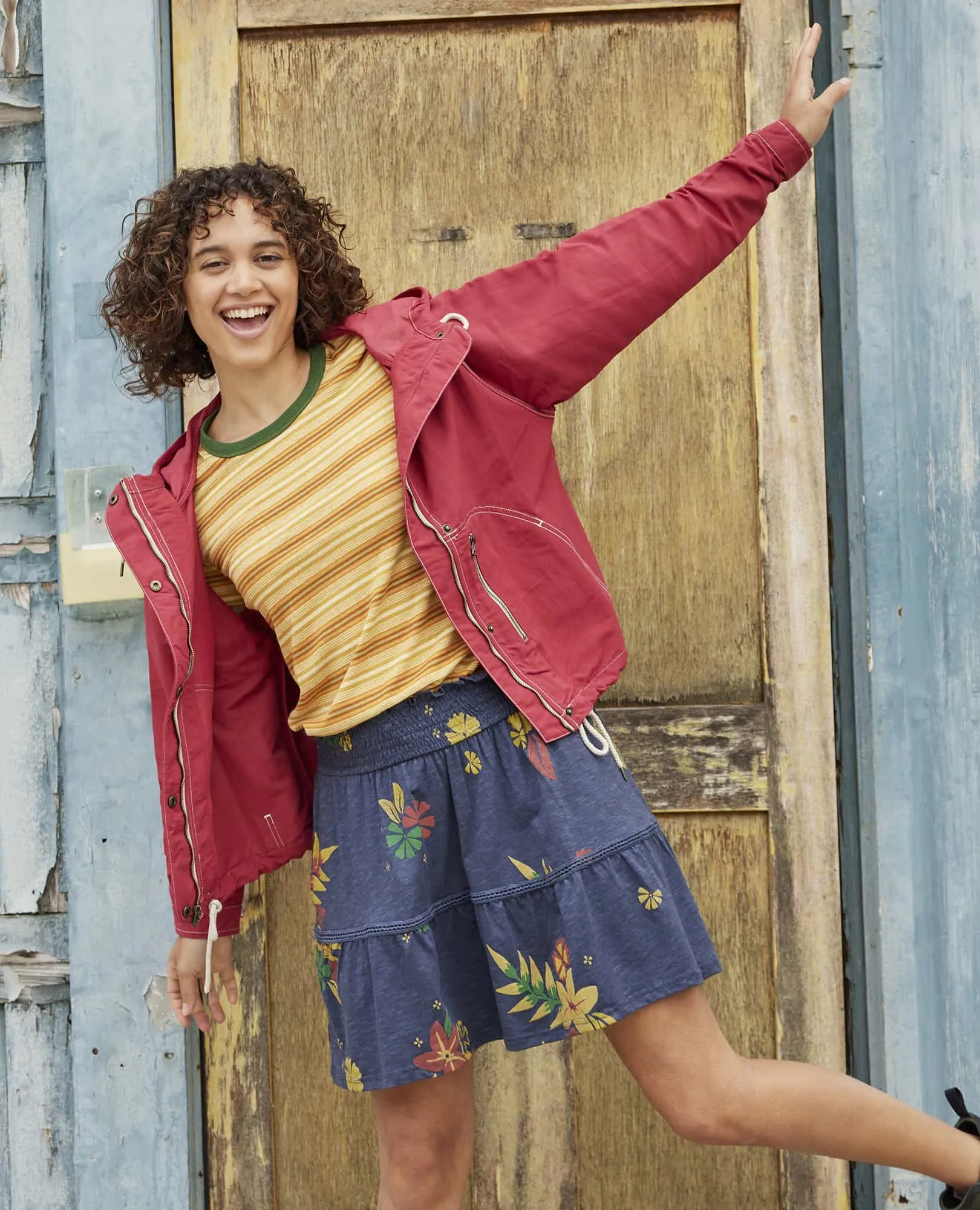 Marigold Ruffle Skirt sold by TOAD&CO product image thumbnail 5