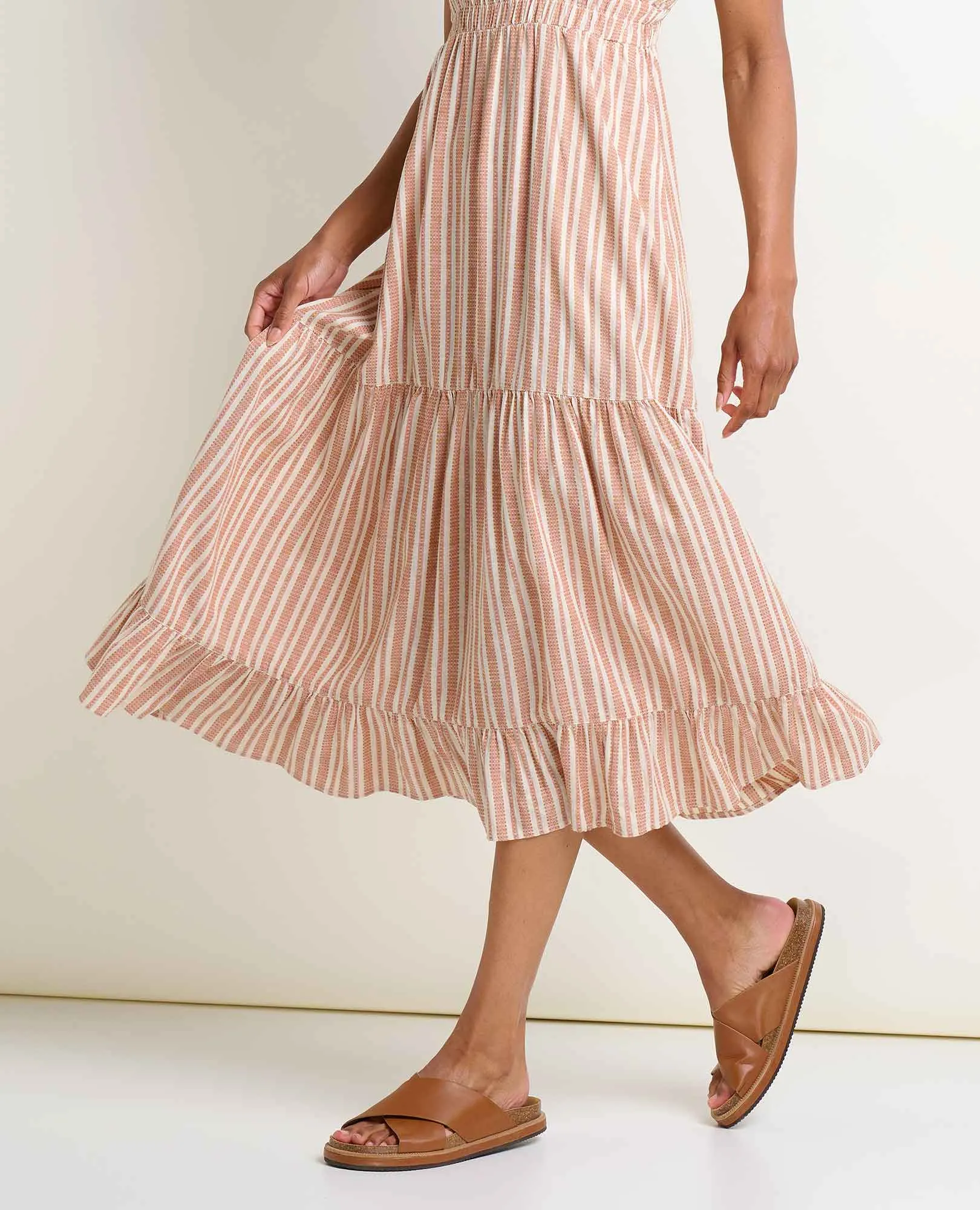 Taj Hemp Tiered Midi Dress sold by TOAD&CO product image thumbnail 3