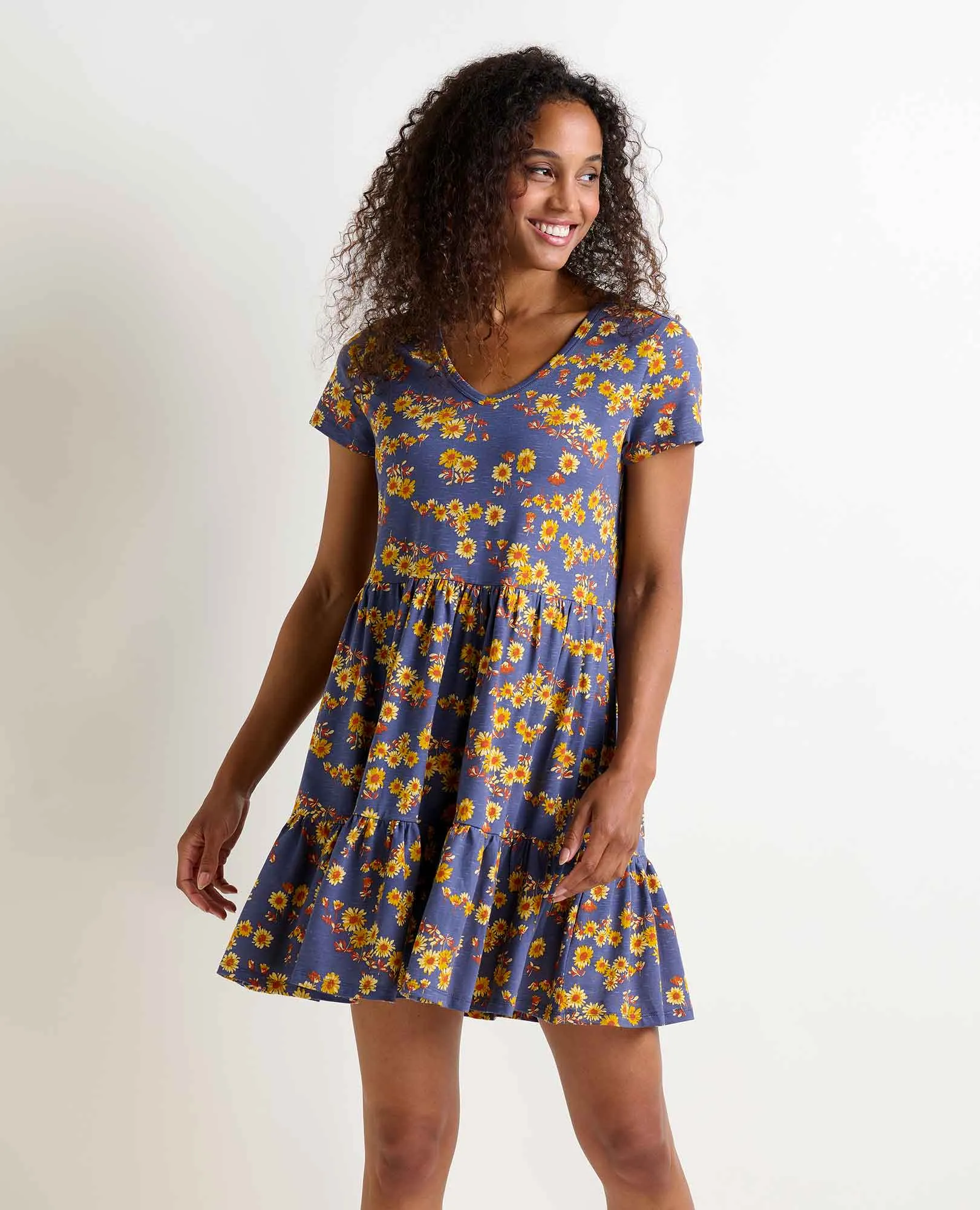 Marley Tiered Short Sleeve Dress sold by TOAD&CO