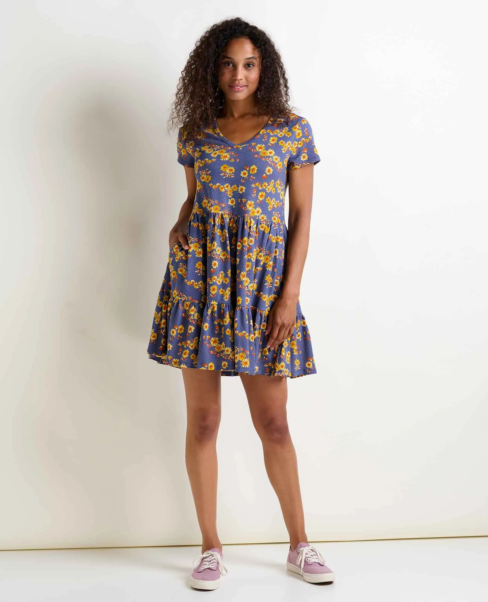 Marley Tiered Short Sleeve Dress sold by TOAD&CO product image thumbnail 3