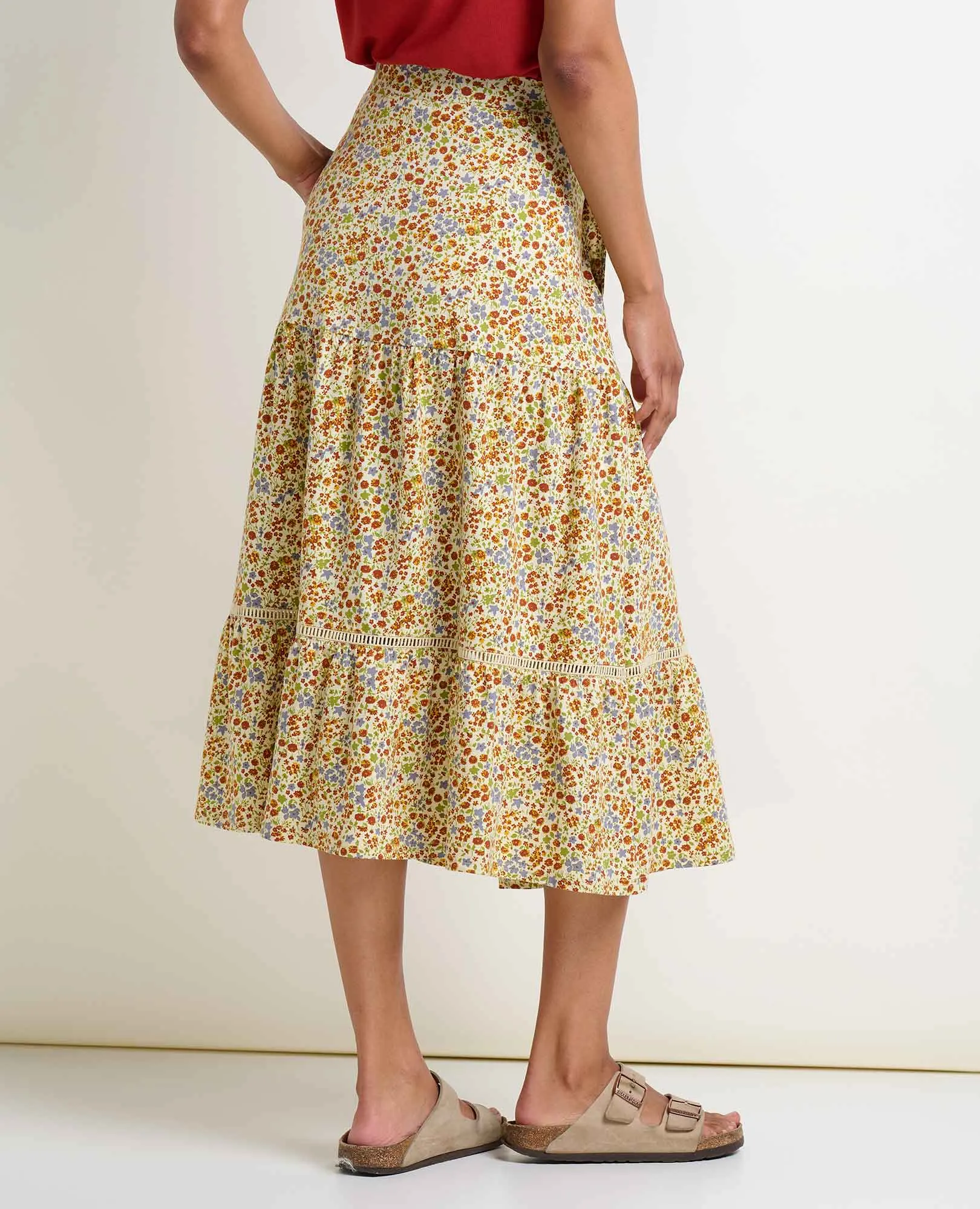 Marigold Tiered Midi Skirt sold by TOAD&CO product image thumbnail 2