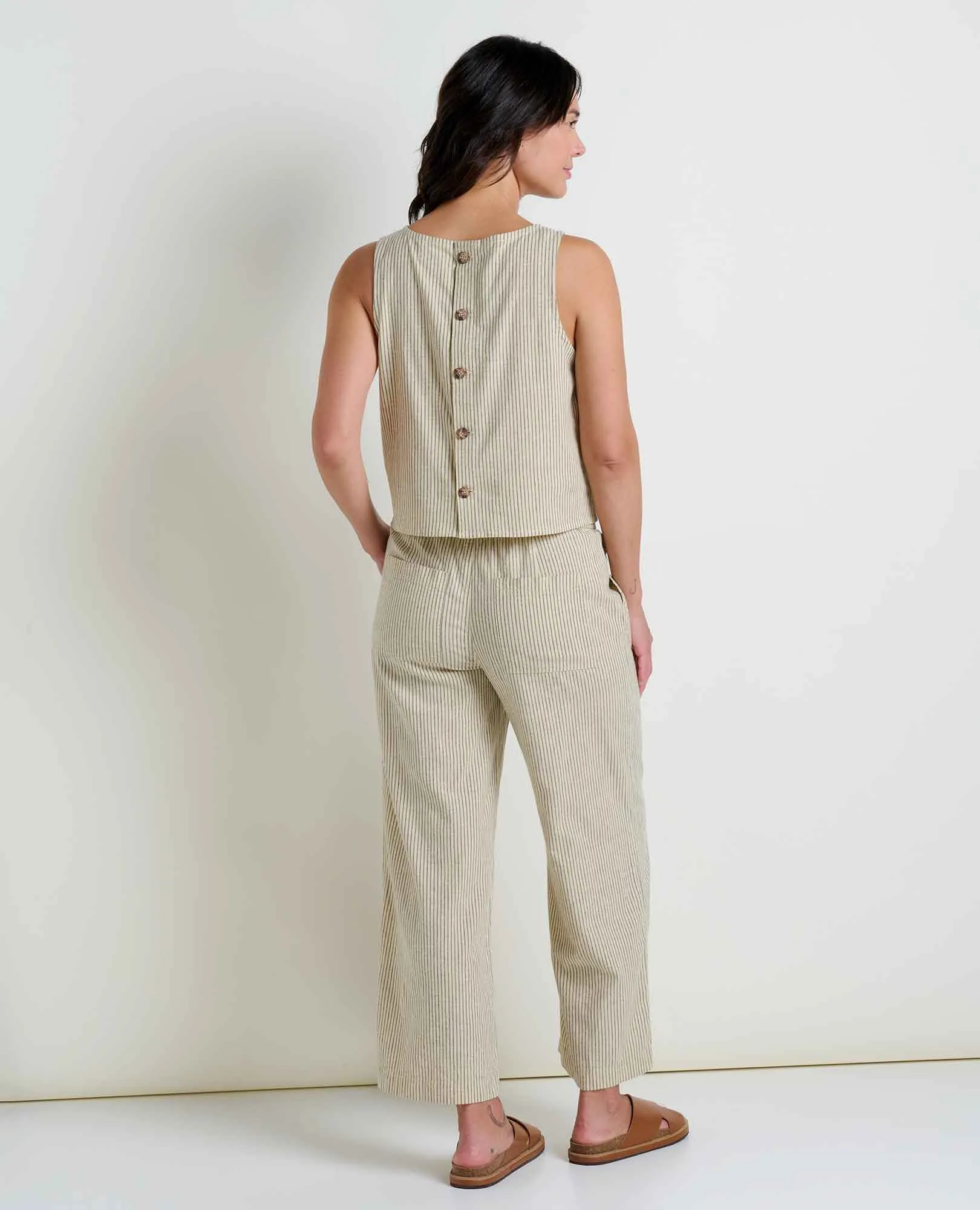 Taj Hemp Button Back Tank II sold by TOAD&CO product image thumbnail 4