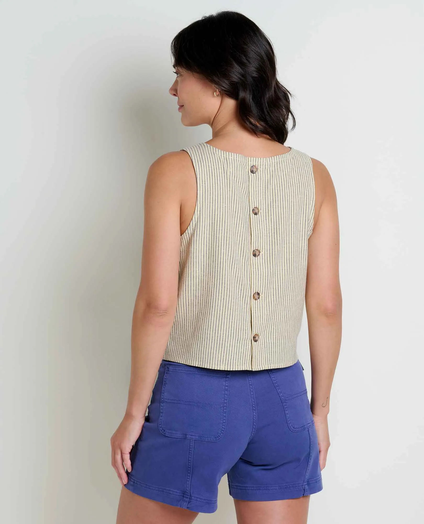 Taj Hemp Button Back Tank II sold by TOAD&CO product image thumbnail 2