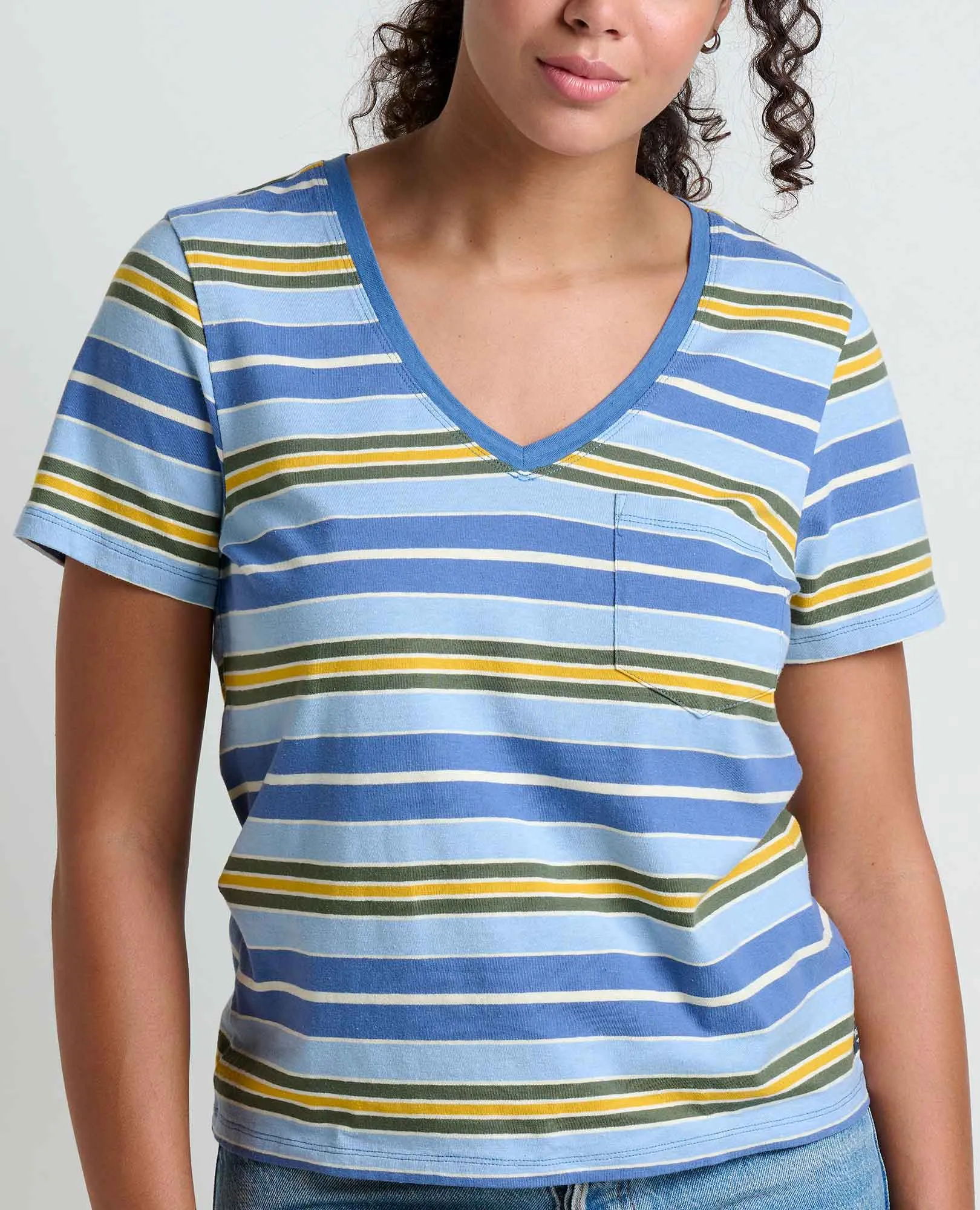 Grom V-Neck Tee sold by TOAD&CO product image thumbnail 3