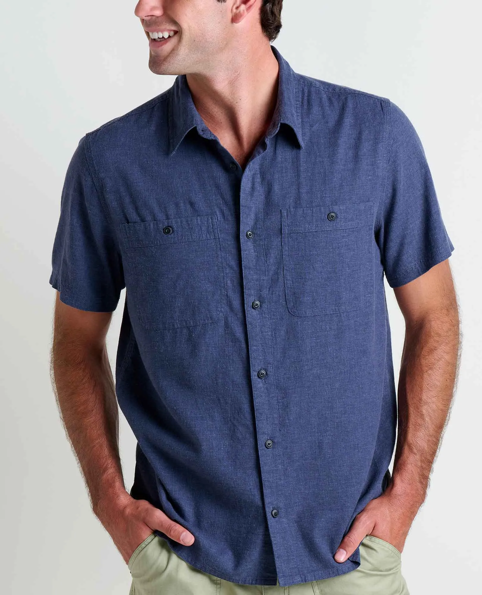 Taj Hemp Short Sleeve Shirt sold by TOAD&CO product image thumbnail 3