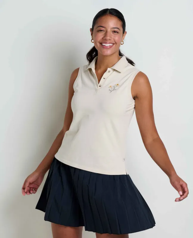 Yerba Sleeveless Polo sold by TOAD&CO