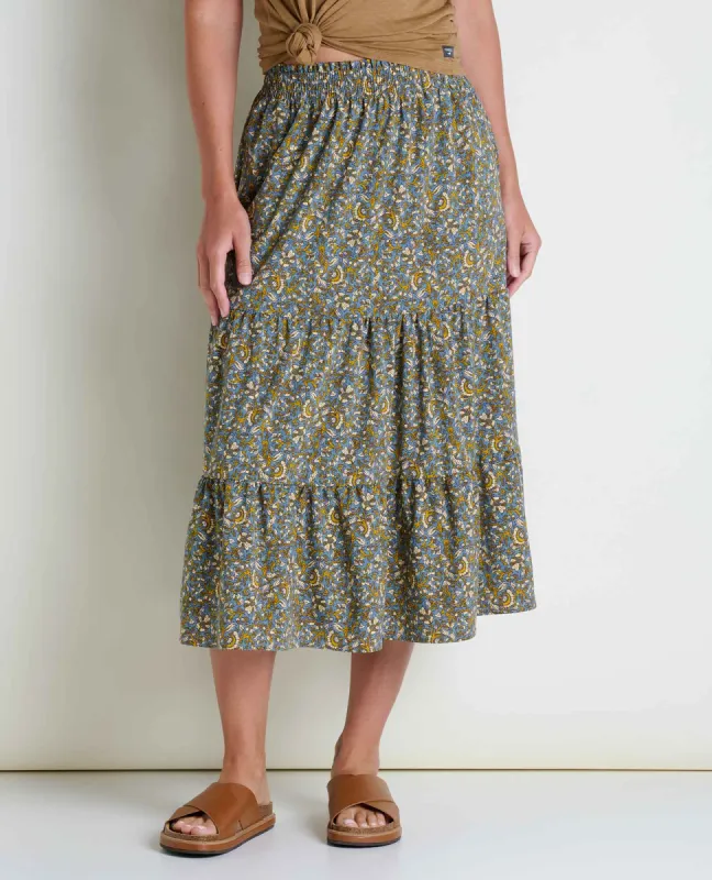 Sunkissed Tiered Midi Skirt sold by TOAD&CO