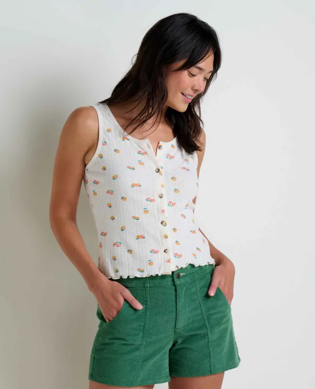 Foothill Pointelle Button Tank sold by TOAD&CO