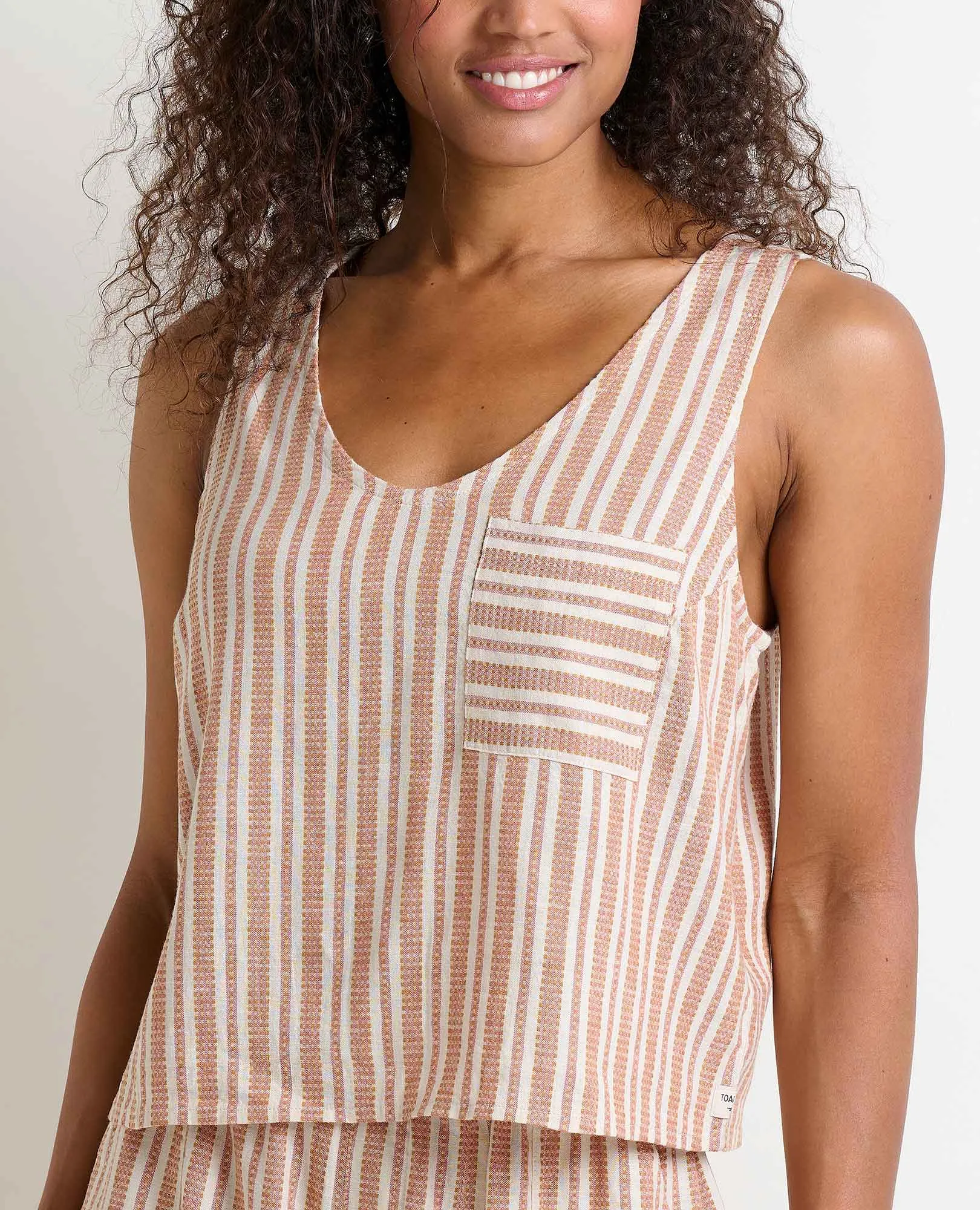 Taj Hemp Button Back Tank II sold by TOAD&CO product image thumbnail 3