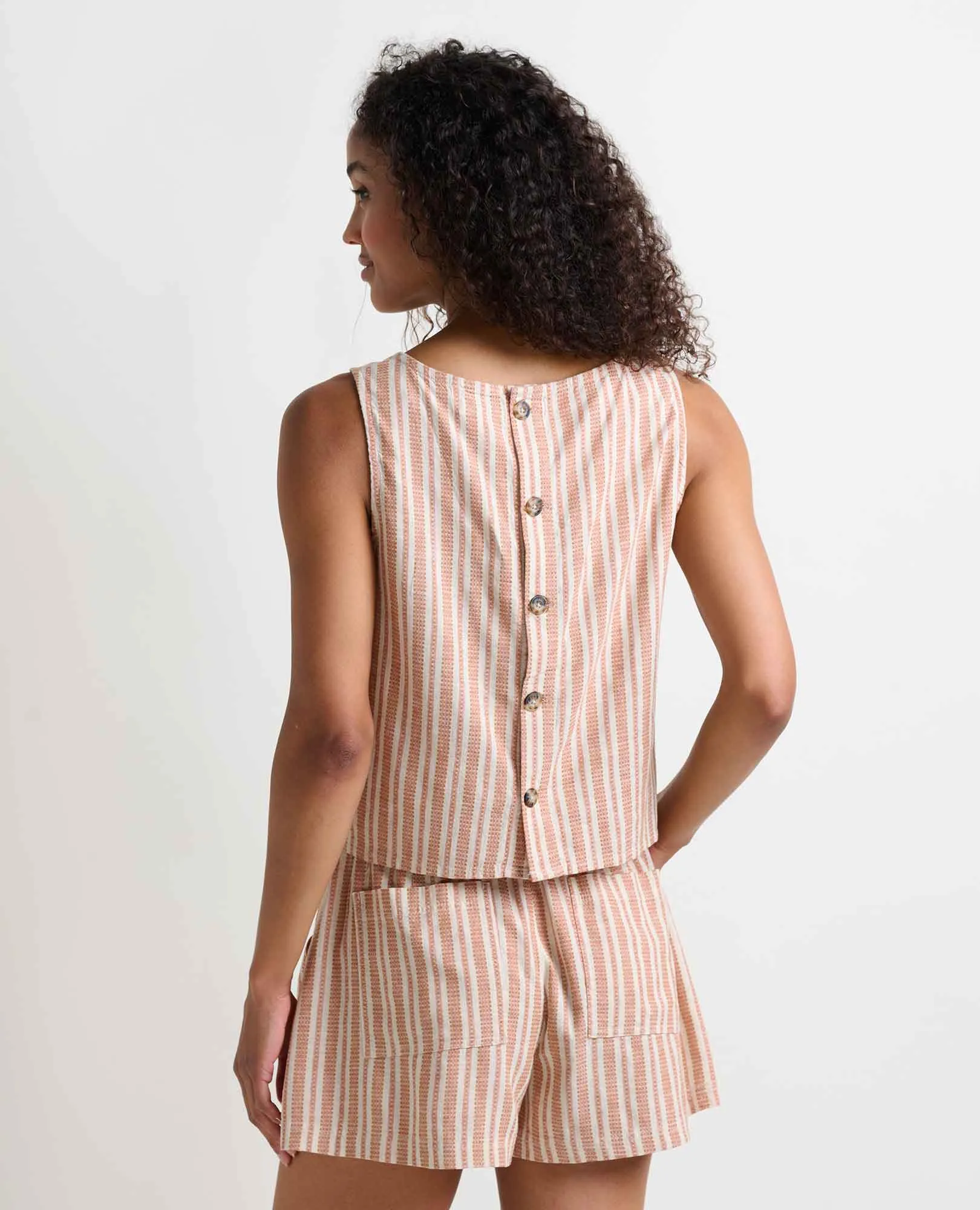 Taj Hemp Button Back Tank II sold by TOAD&CO product image thumbnail 2