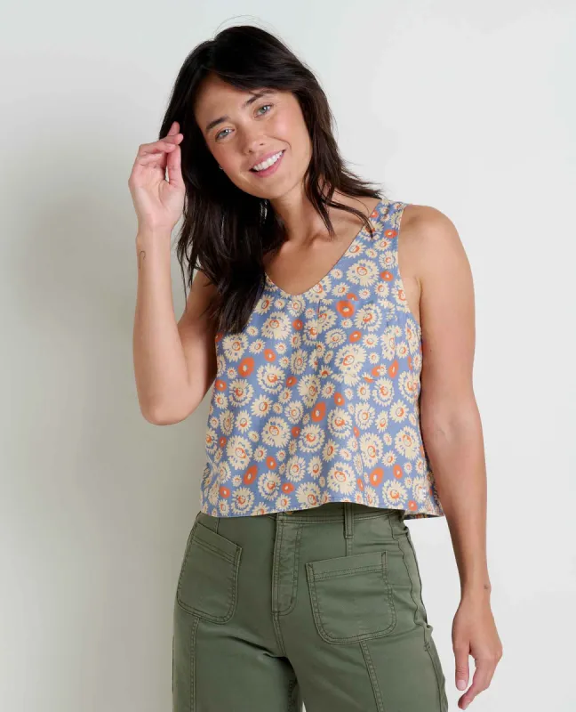 Taj Hemp Button Back Tank II sold by TOAD&CO