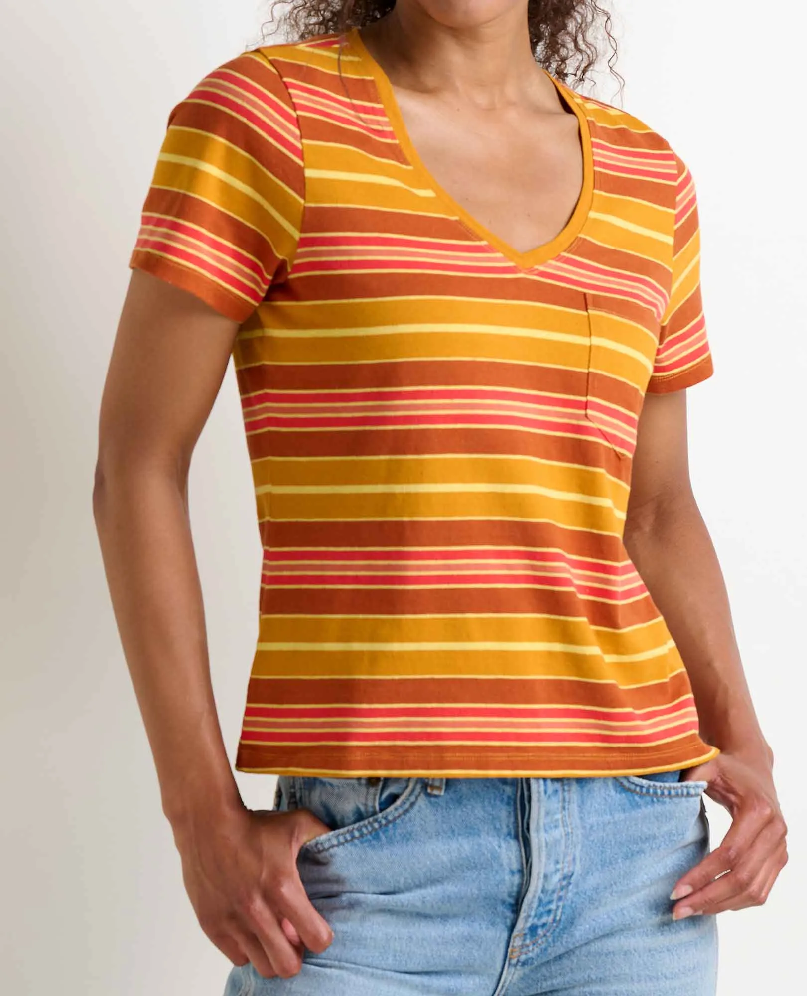 Grom V-Neck Tee sold by TOAD&CO product image thumbnail 3