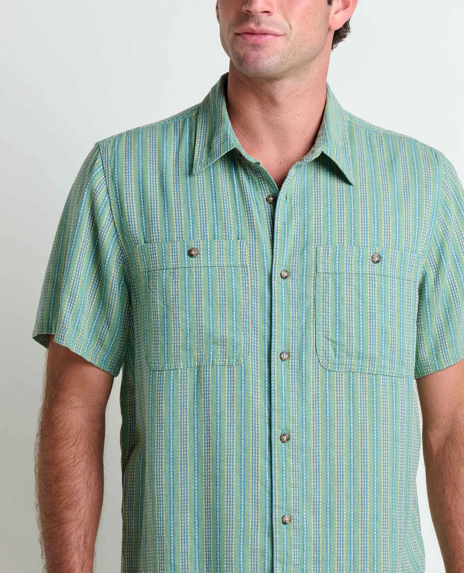 Taj Hemp Short Sleeve Shirt sold by TOAD&CO product image thumbnail 3