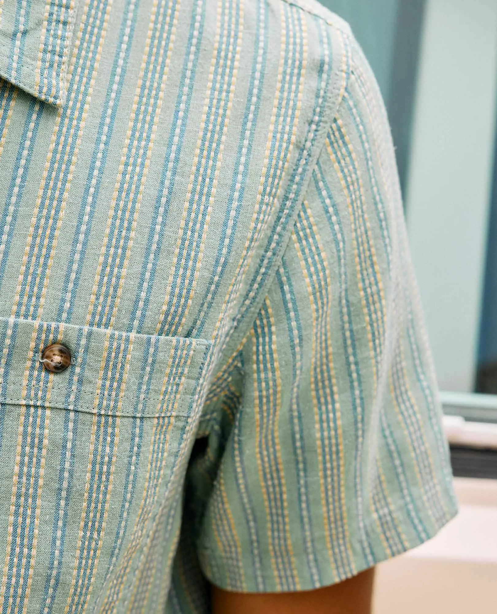 Taj Hemp Short Sleeve Shirt sold by TOAD&CO product image thumbnail 5