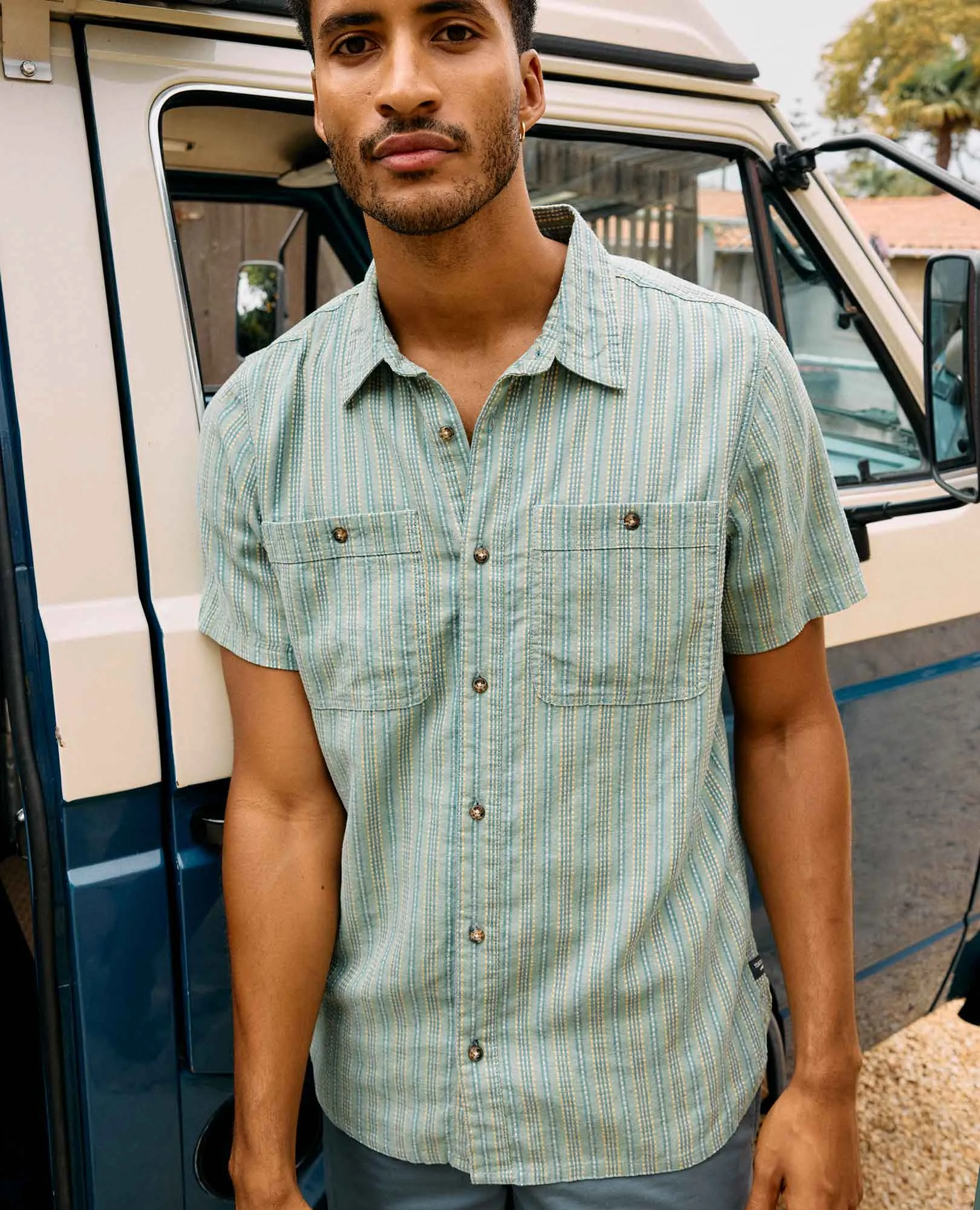 Taj Hemp Short Sleeve Shirt sold by TOAD&CO product image thumbnail 4