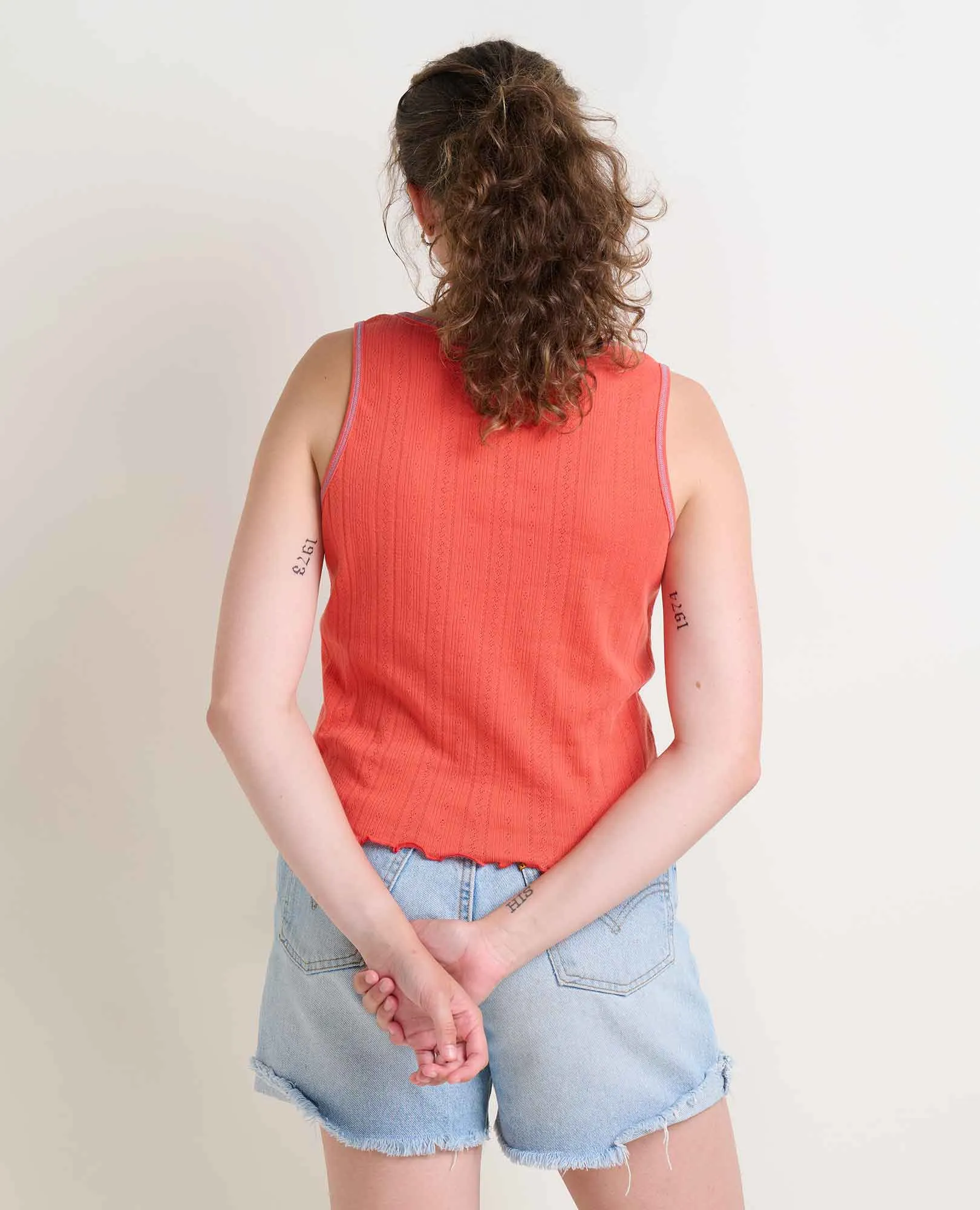 Foothill Pointelle Button Tank sold by TOAD&CO product image thumbnail 2