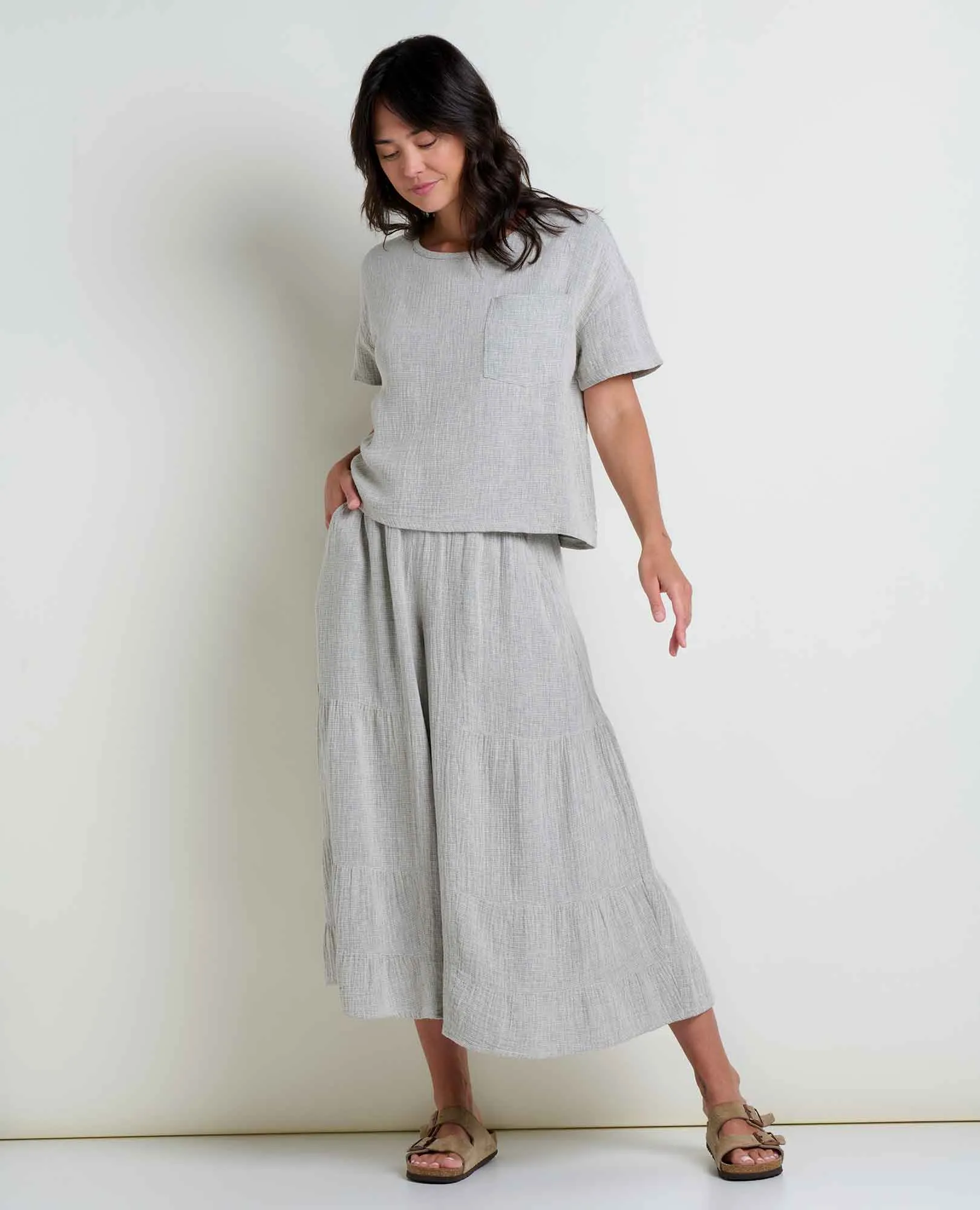 Tate Double Weave Palazzo Pant sold by TOAD&CO product image thumbnail 4