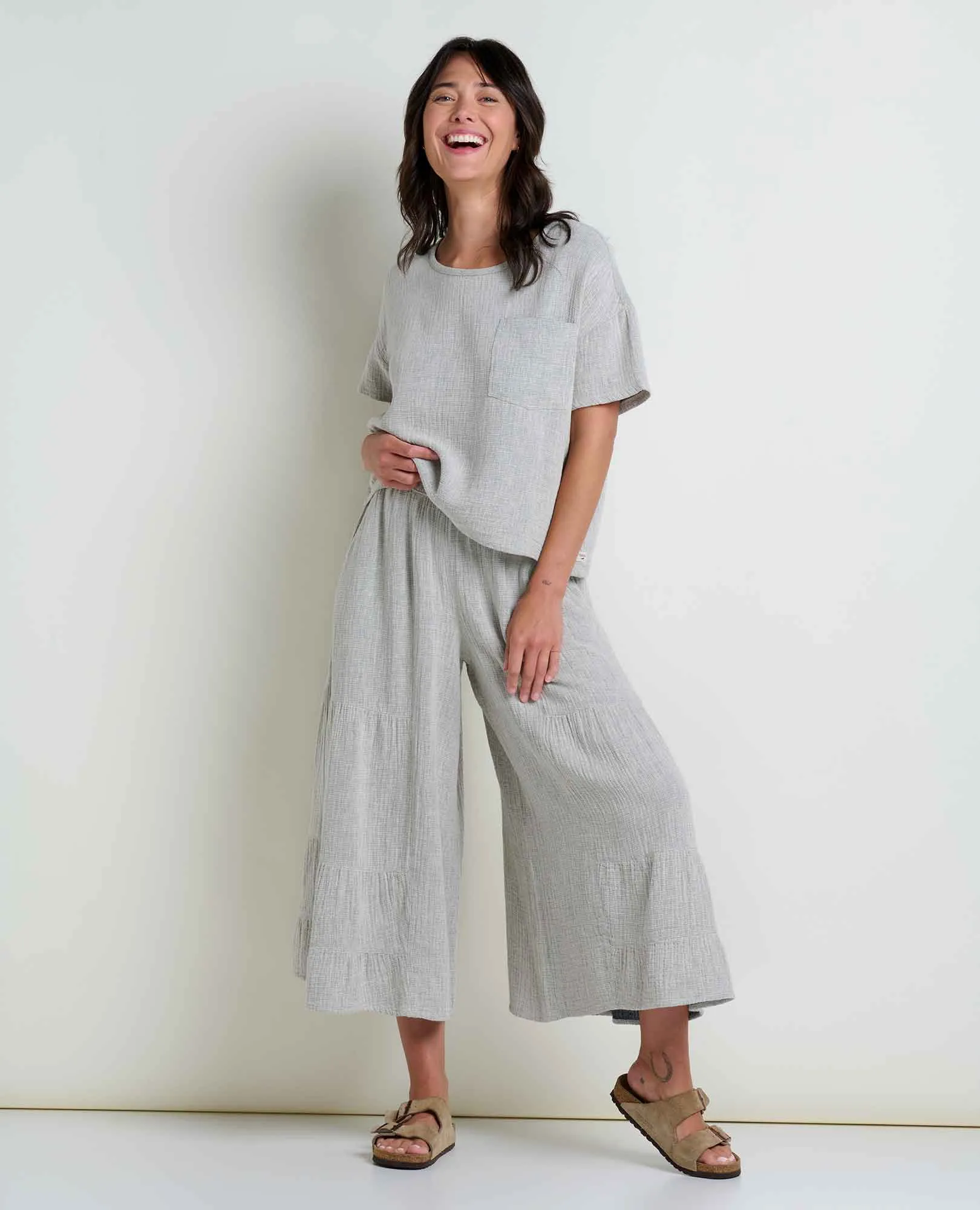 Tate Double Weave Palazzo Pant sold by TOAD&CO product image thumbnail 5