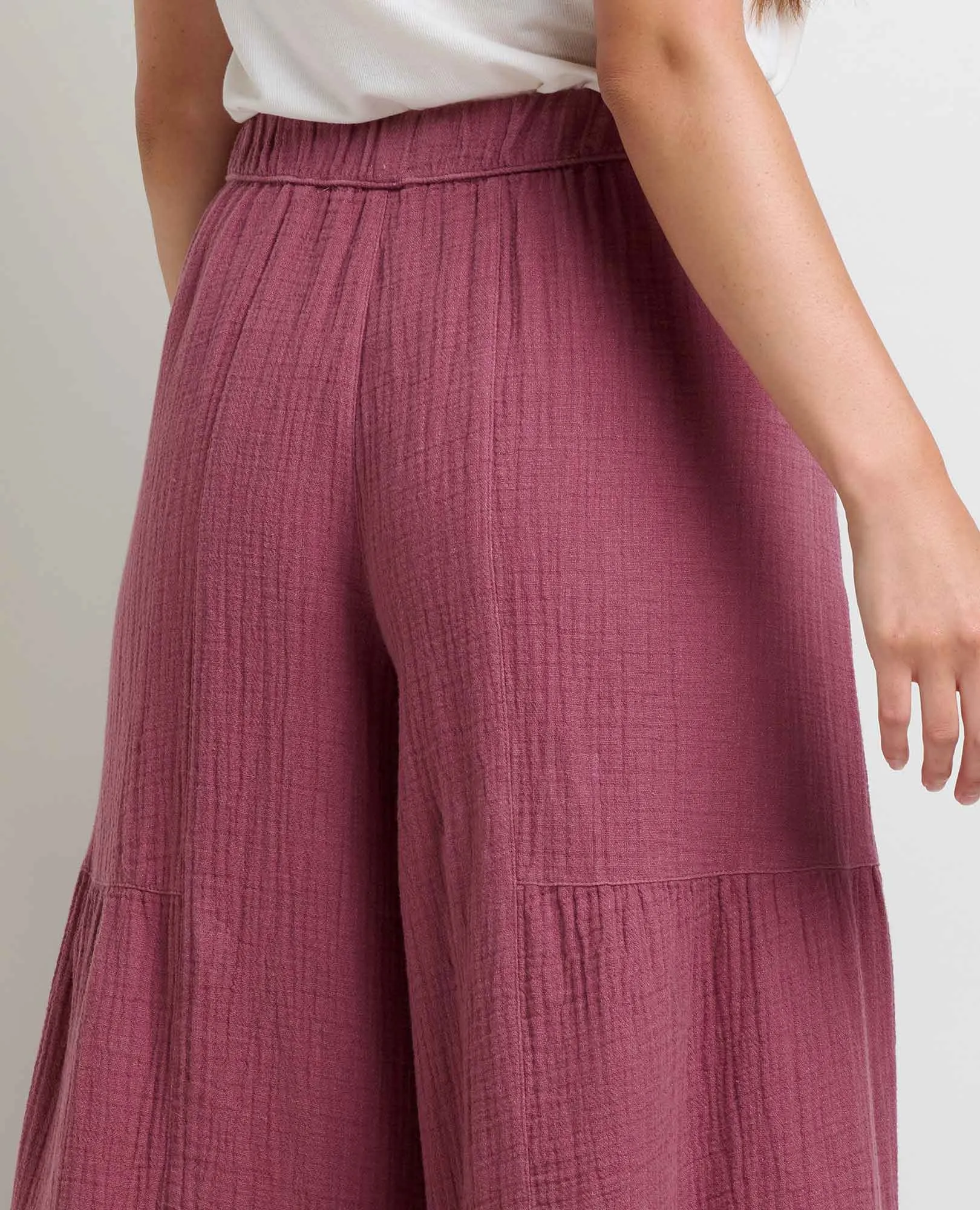 Tate Double Weave Palazzo Pant sold by TOAD&CO product image thumbnail 4
