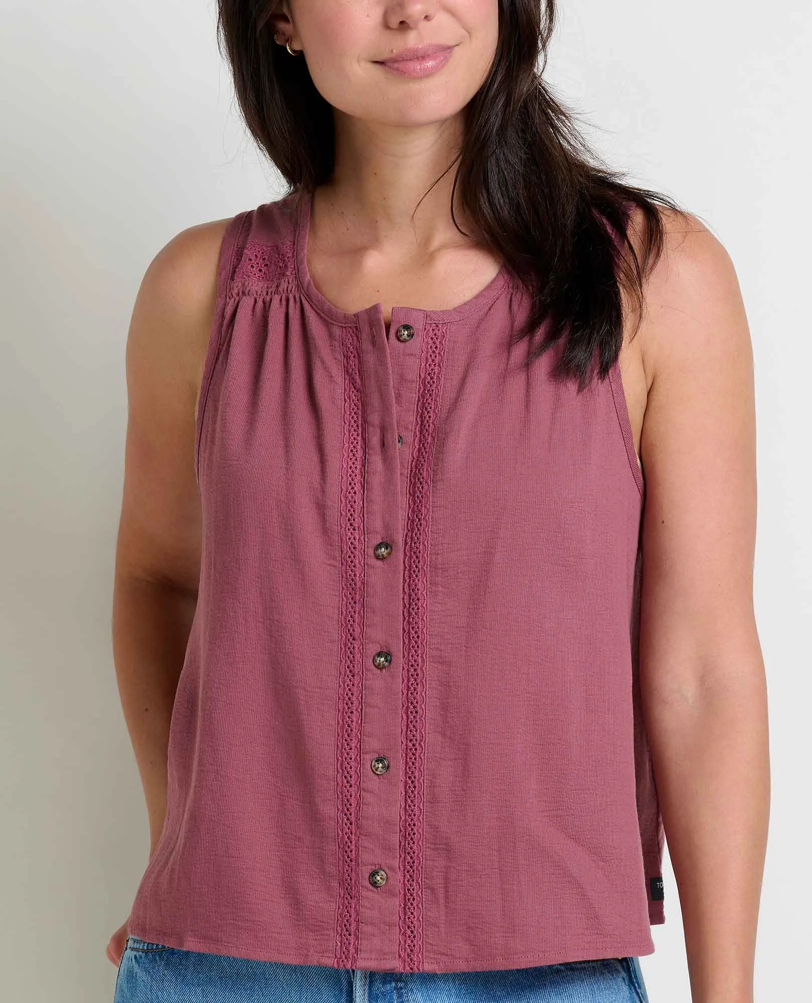 Manzana Button Front Tank sold by TOAD&CO product image thumbnail 3