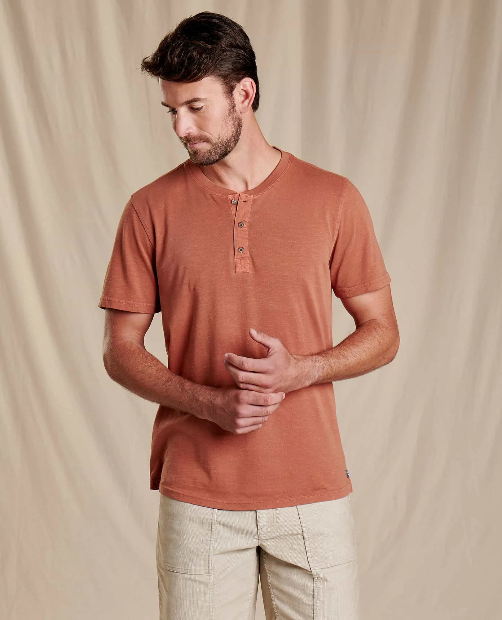 Men's Primo Short Sleeve Henley sold by TOAD&CO