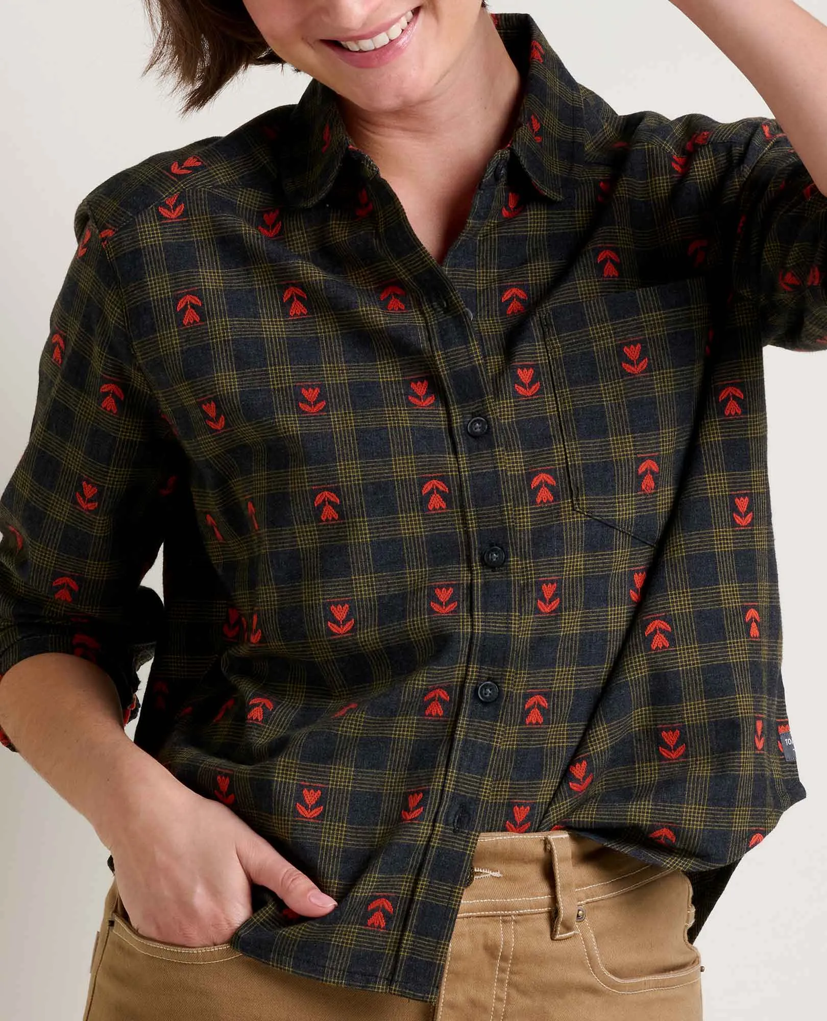 Re-Form Flannel Boxy Shirt sold by TOAD&CO product image thumbnail 3