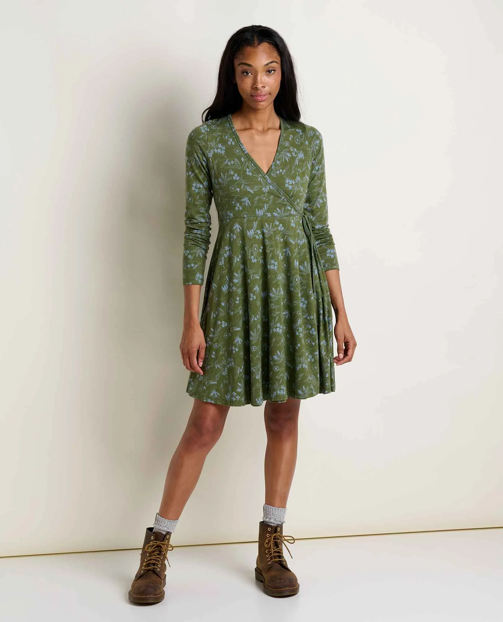 Freesia Long Sleeve Wrap Dress sold by TOAD&CO product image thumbnail 3