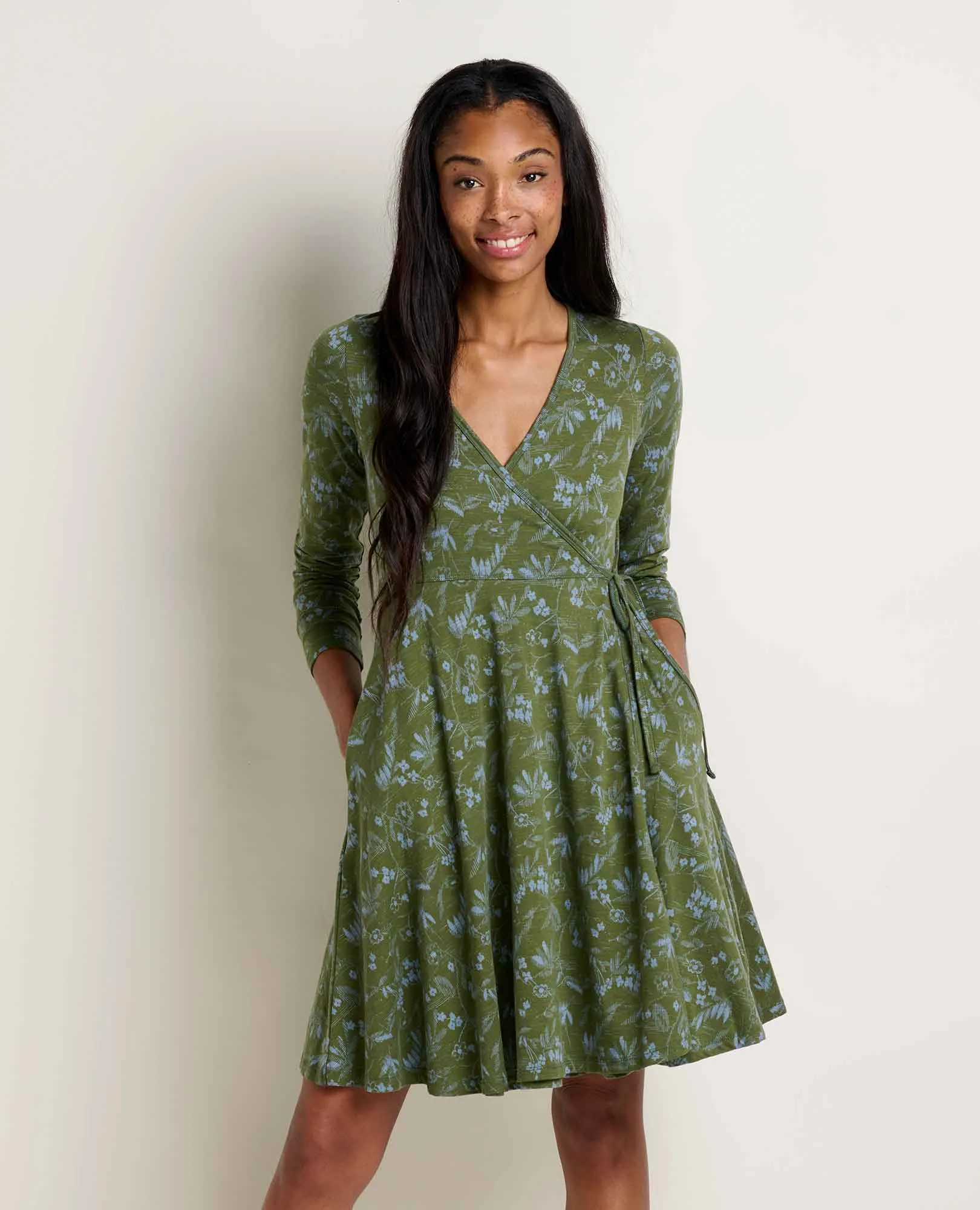 Freesia Long Sleeve Wrap Dress sold by TOAD&CO