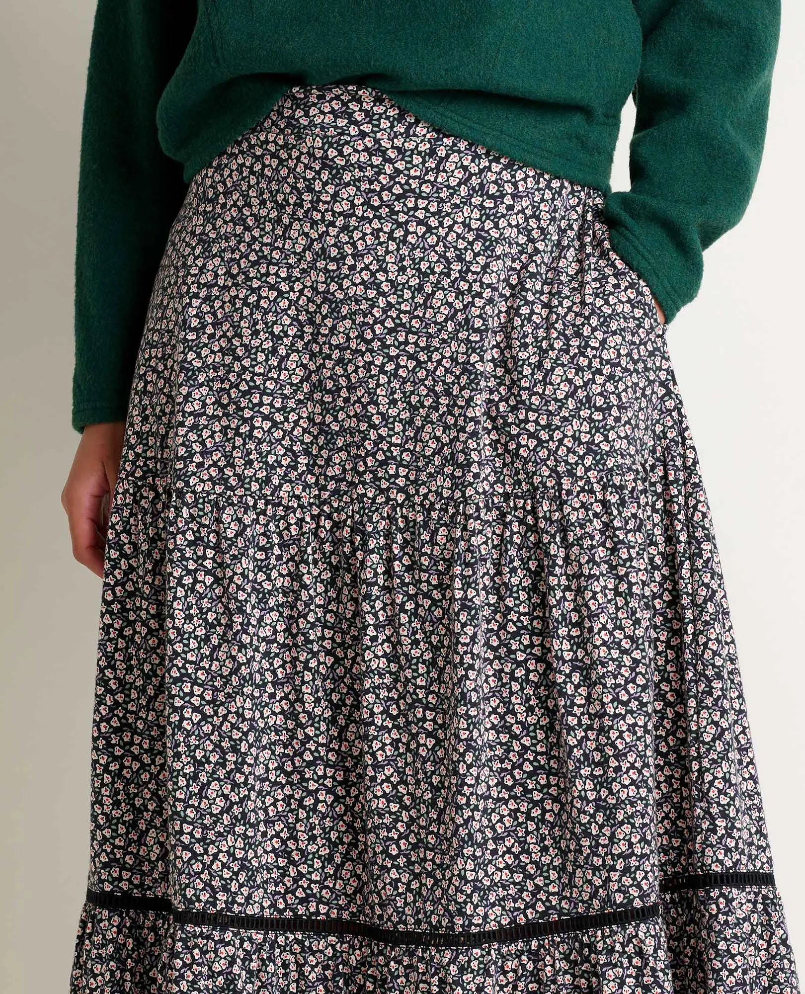 Marigold Tiered Midi Skirt sold by TOAD&CO product image thumbnail 3