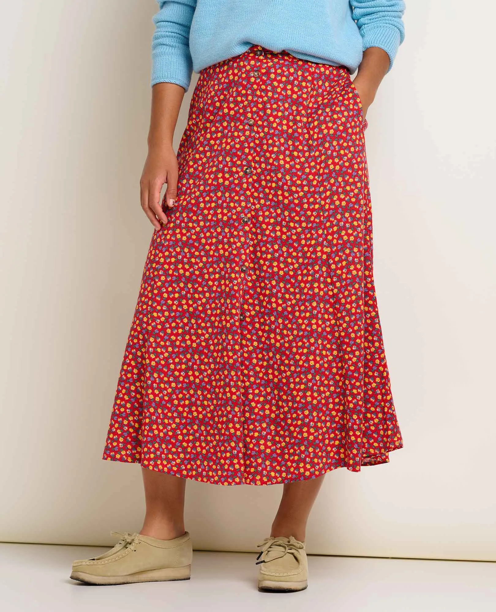 Manzana Paneled Midi Skirt sold by TOAD&CO
