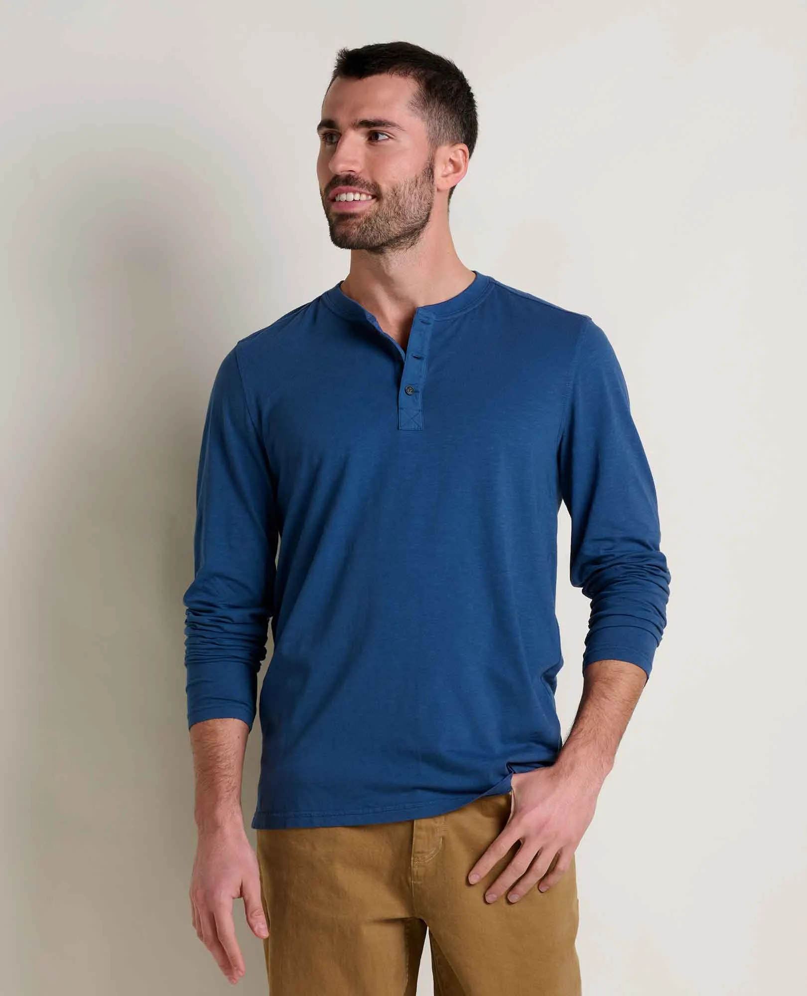 Men's Primo Long Sleeve Henley sold by TOAD&CO
