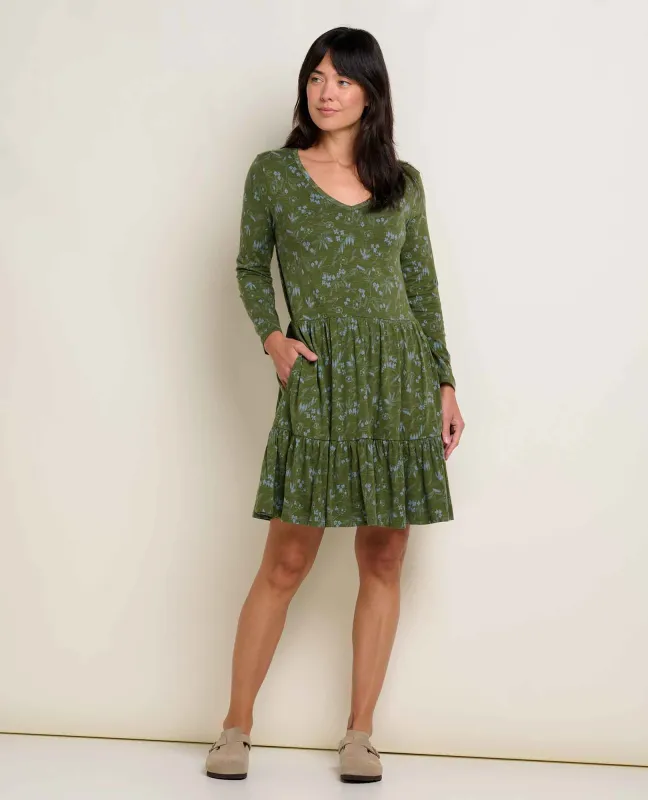 Marley Tiered Long Sleeve Dress sold by TOAD&CO