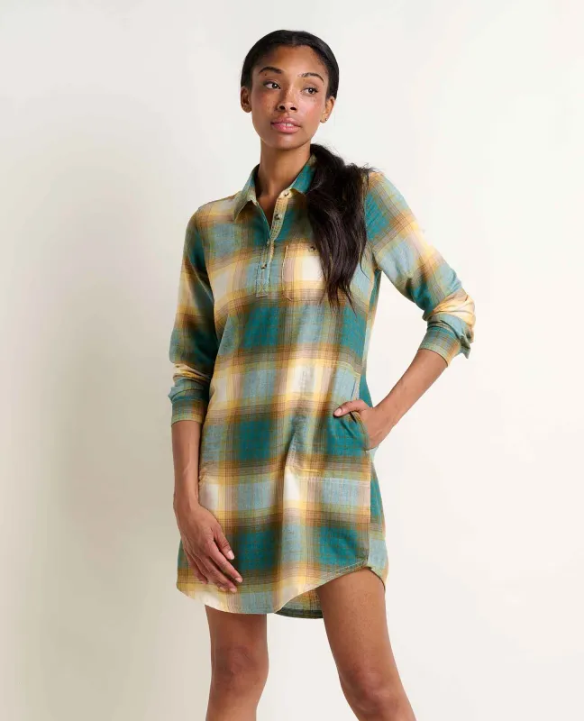 Re-Form Flannel Shirtdress sold by TOAD&CO