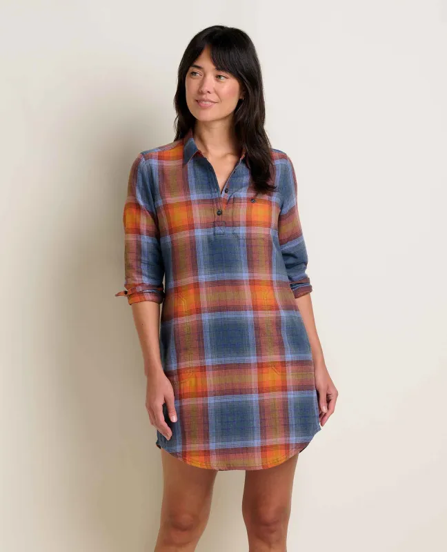 Re-Form Flannel Shirtdress sold by TOAD&CO
